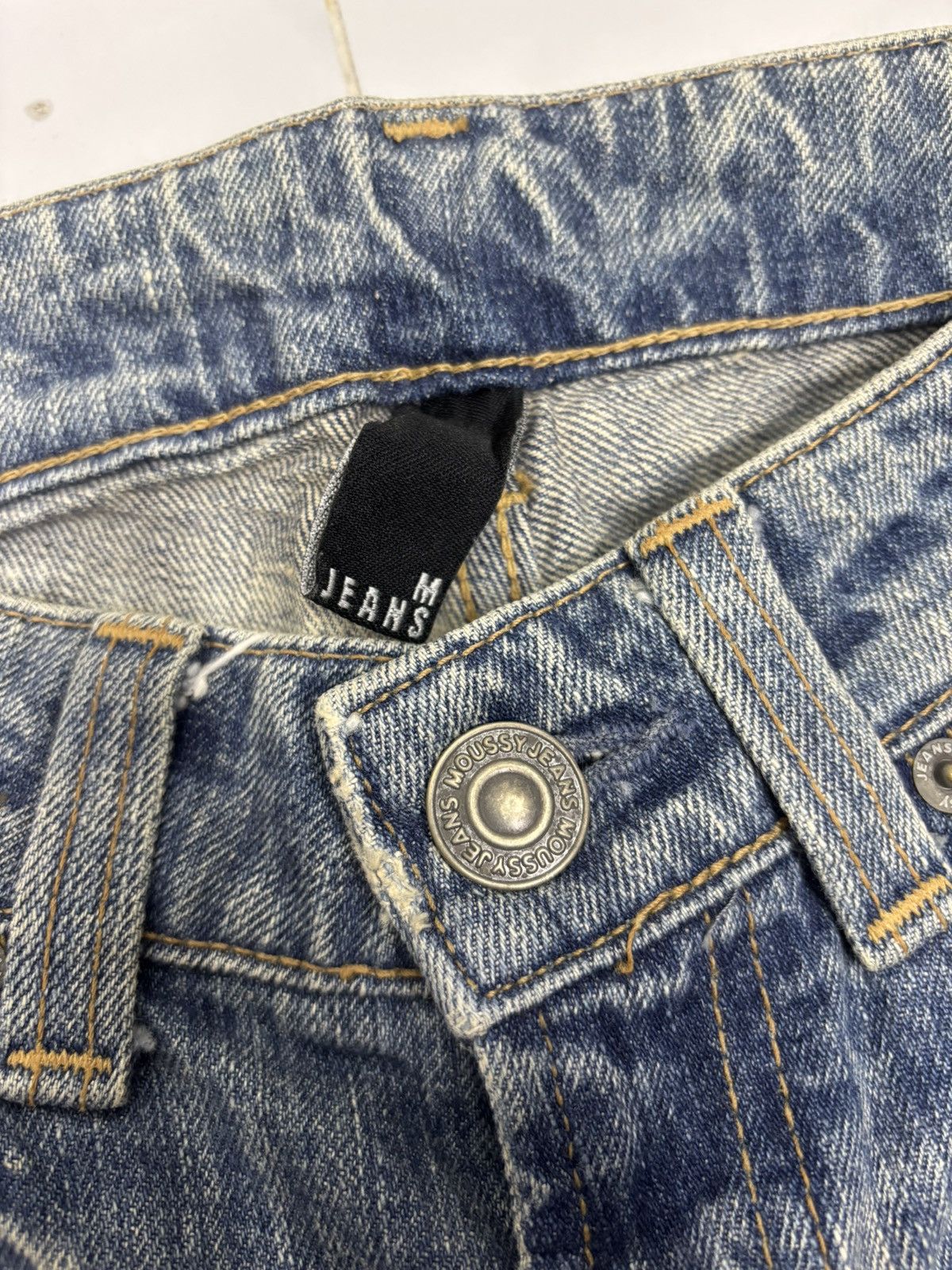 Hysteric Glamour × If Six Was Nine × MOUSSY Flare Jeans I6W9 Lgb Style Moussy Jeans Distressed Denim Size 27" / US 4 / IT 40 - 9 Thumbnail