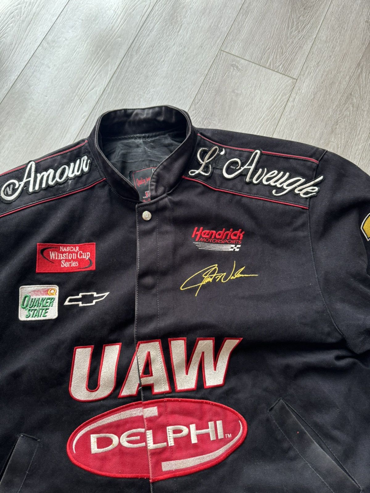 JH Design × Vintage Vintage JH Design UAW Delphi Jerry Nadeau Racing Jacket 25 Size US L / EU 52-54 / 3 - 4 Thumbnail