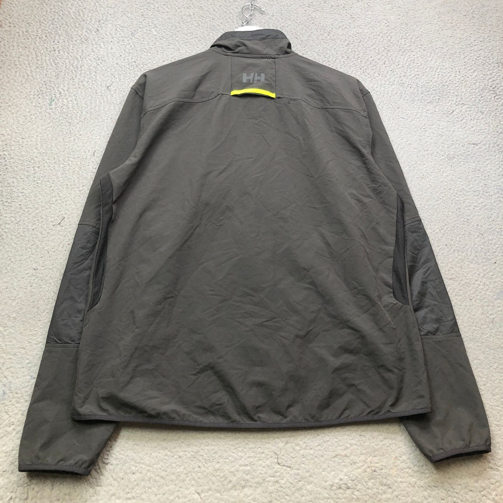 Helly Hansen Helly Hansen Gray Yellow Lined Windbreaker Jacket Mens L Size US L / EU 52-54 / 3 - 4 Thumbnail
