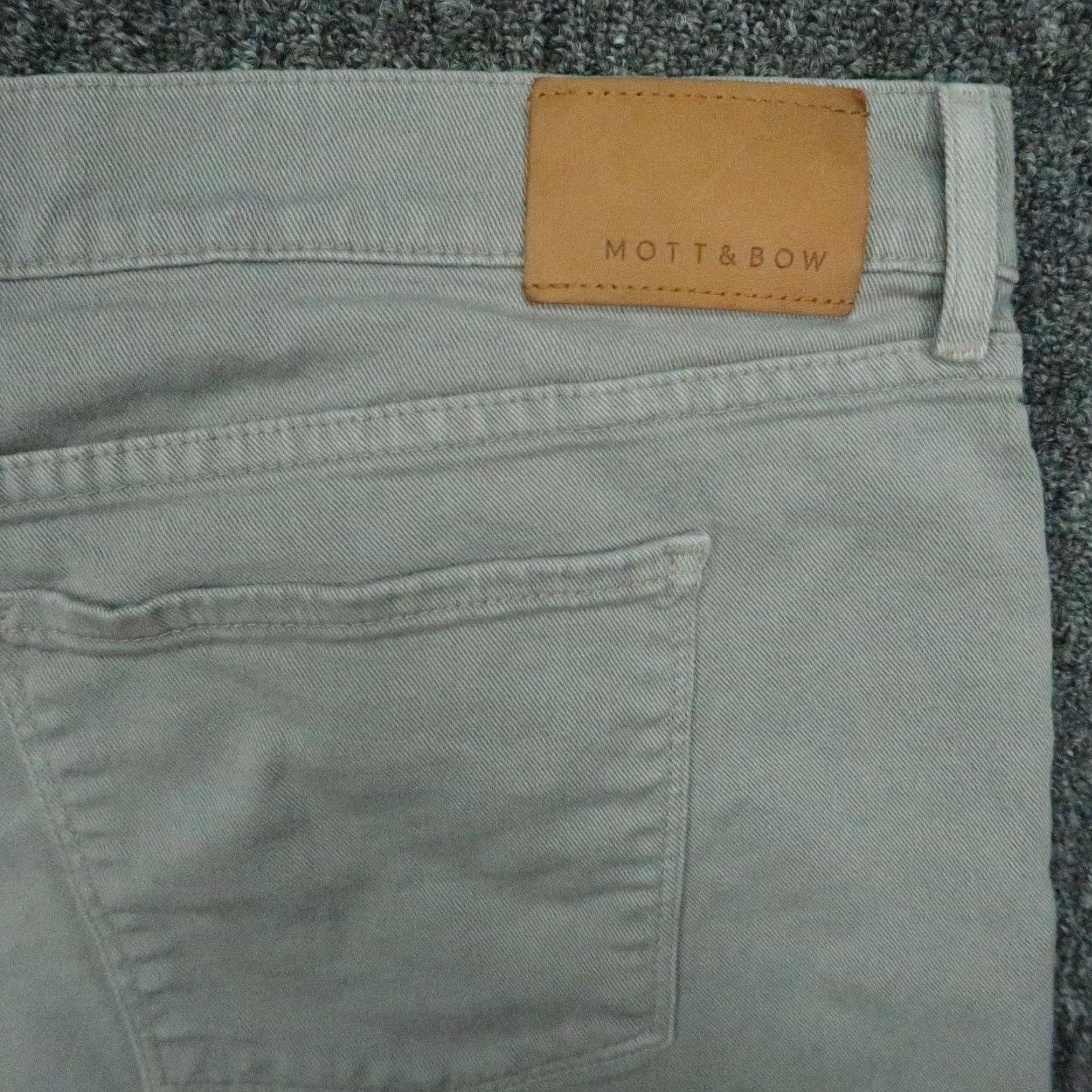 Mott & Bow Mott & Bow Jeans Mens 42x32 Gray Mercer 5 Pocket Straight Stretch Denim Size US 42 / EU 58 - 6 Thumbnail