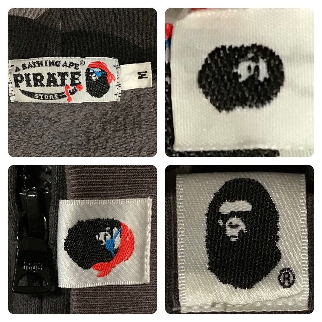 Bape ☠️Pirates Store limited☠️ BAPE Black camo zip hoodie APE NIGO Size US M / EU 48-50 / 2 - 7 Thumbnail