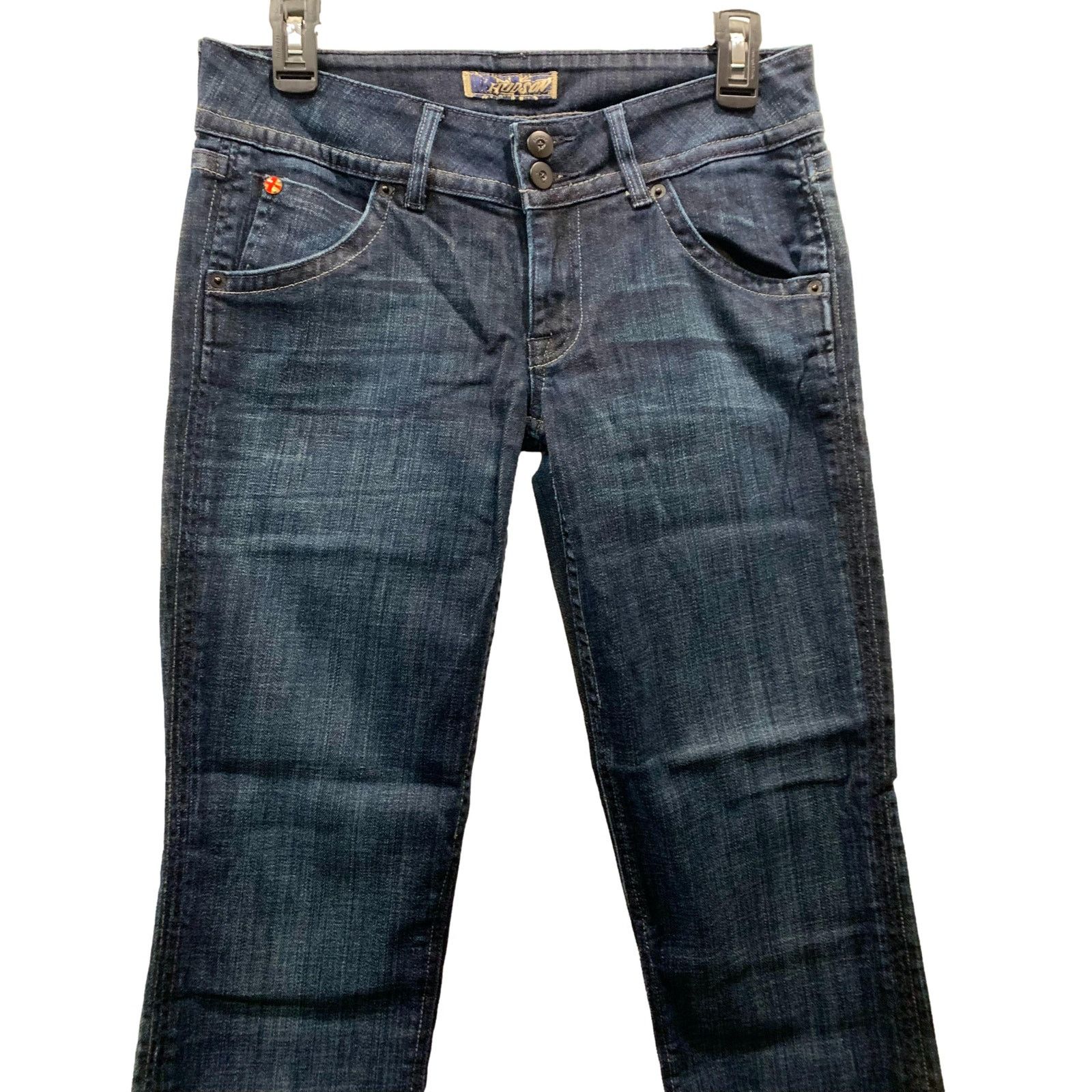 Hudson Hudson Dark Blue Signature Straight Leg Ankle Jeans size 27 Size 27" / US 4 / IT 40 - 7 Thumbnail