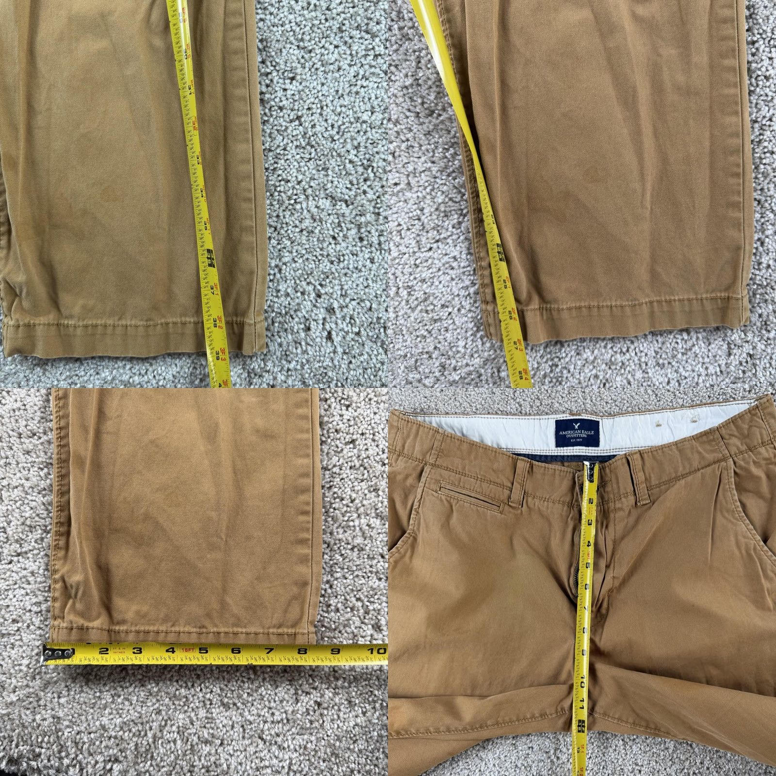 American Eagle Outfitters American Eagle Outfitters Pants Mens 36x30 Brown Chino Straight Casual Size US 36 / EU 52 - 9 Thumbnail