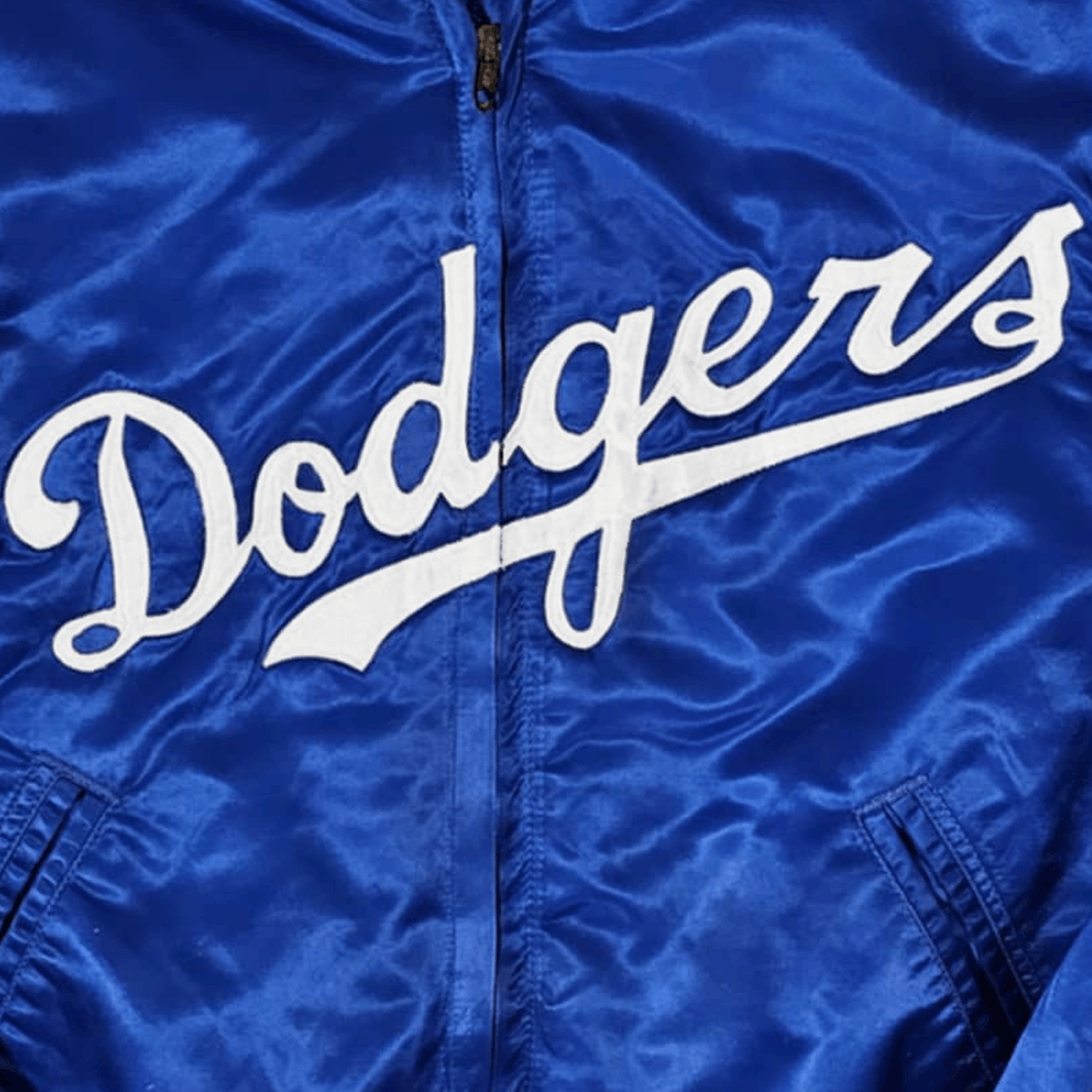 MLB Los Angeles Dodgers 80s Team Issued Satin Bomber Jacket Size US L / EU 52-54 / 3 - 4 Thumbnail
