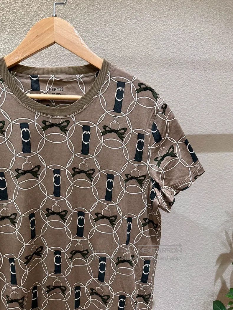 Hermes Hermes Classic Geometric Print Short Sleeve Dress Size XS / US 0-2 / IT 36-38 - 3 Thumbnail