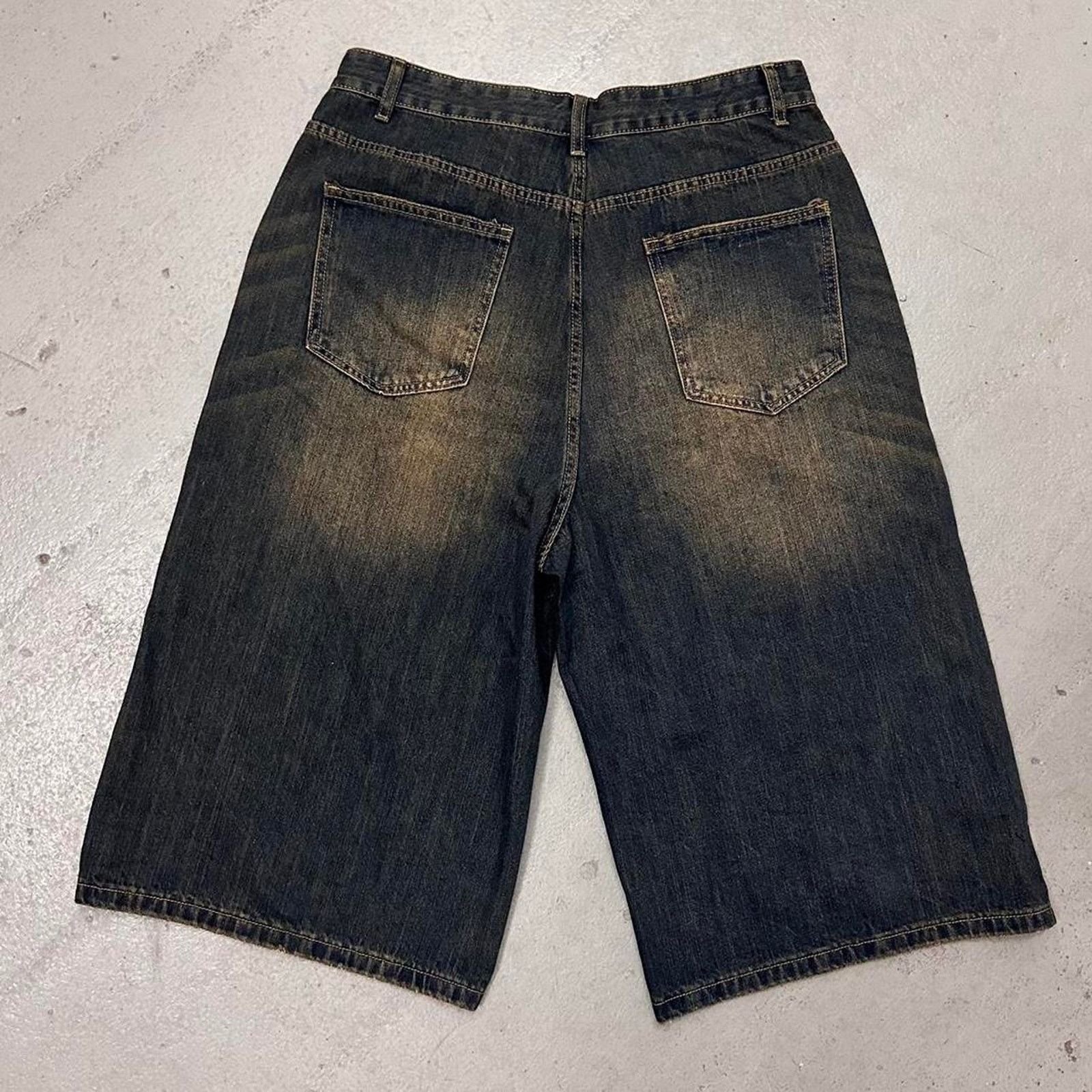 Vintage NAVY DESERT WIDE LEG BAGGY JORTS 30 WAIST Size US 30 / EU 46 - 3 Thumbnail