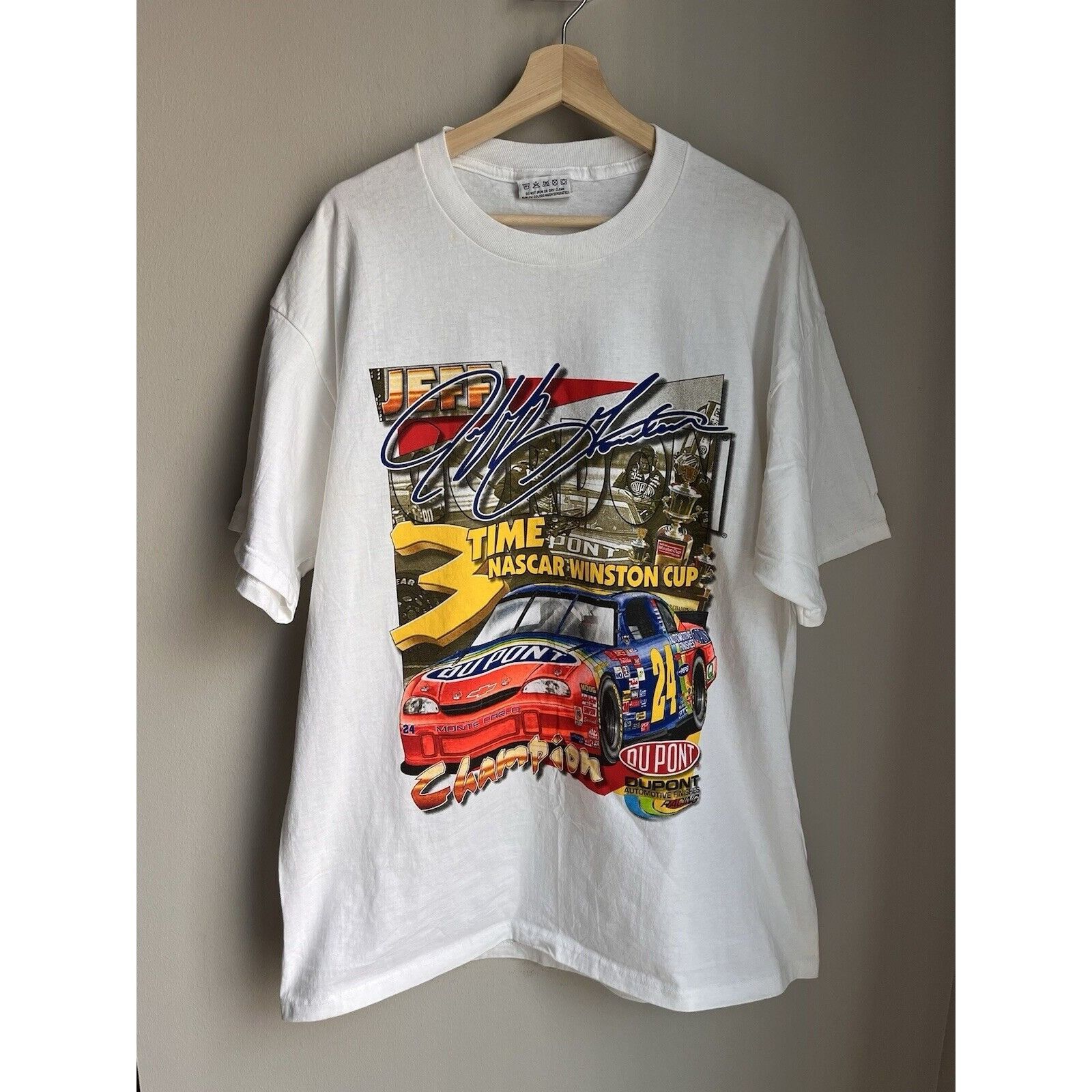 NASCAR VINTAGE NASCAR RACING JEFF GORDON #24 WINSTON CUP T SHIRT XL Size US XL / EU 56 / 4 - 1 Thumbnail