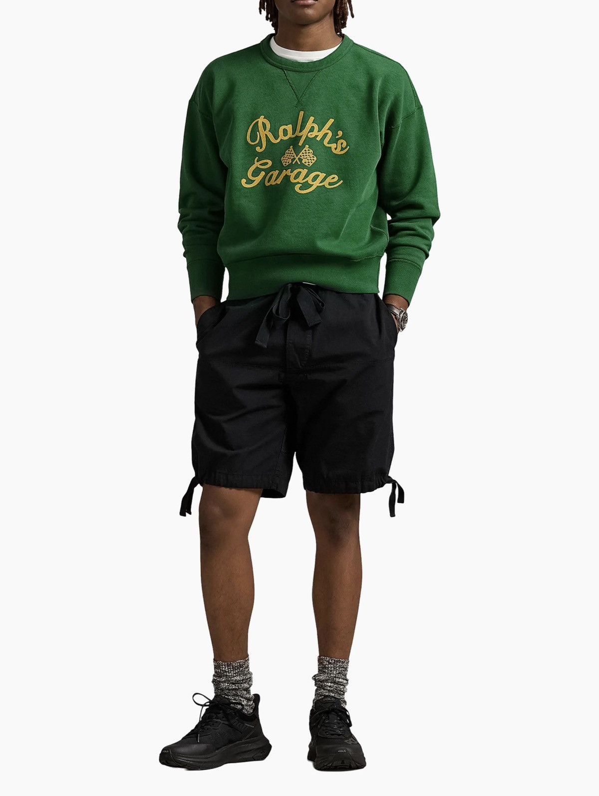 Polo Ralph Lauren Polo Ralph Lauren Vintage-Fit Ralph’s Garage Crewneck Green Size US XL / EU 56 / 4 - 4 Thumbnail
