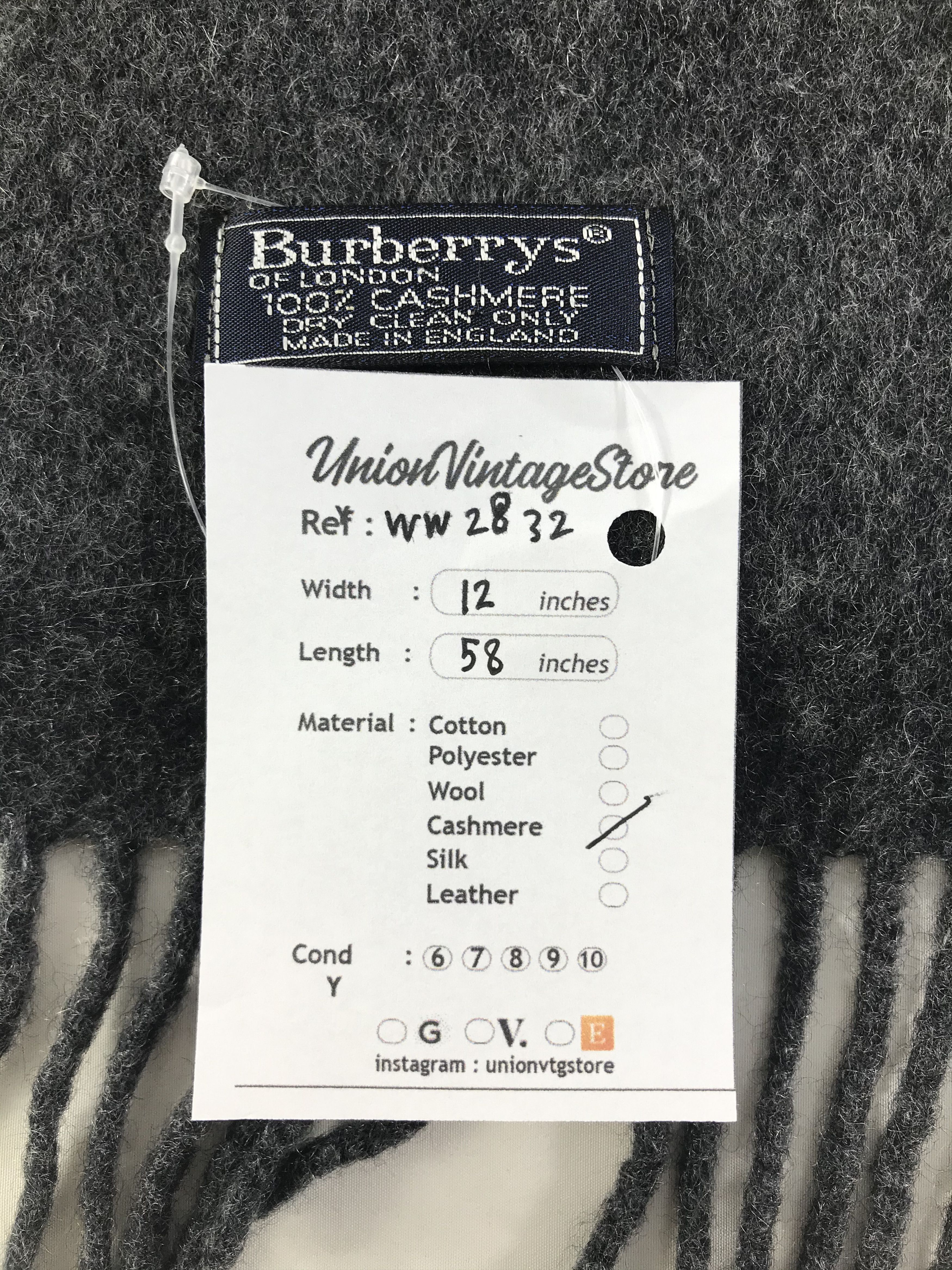 Burberry × Vintage Burberry Scarf / Muffler / Neckwear - WW2832 Size ONE SIZE - 5 Thumbnail