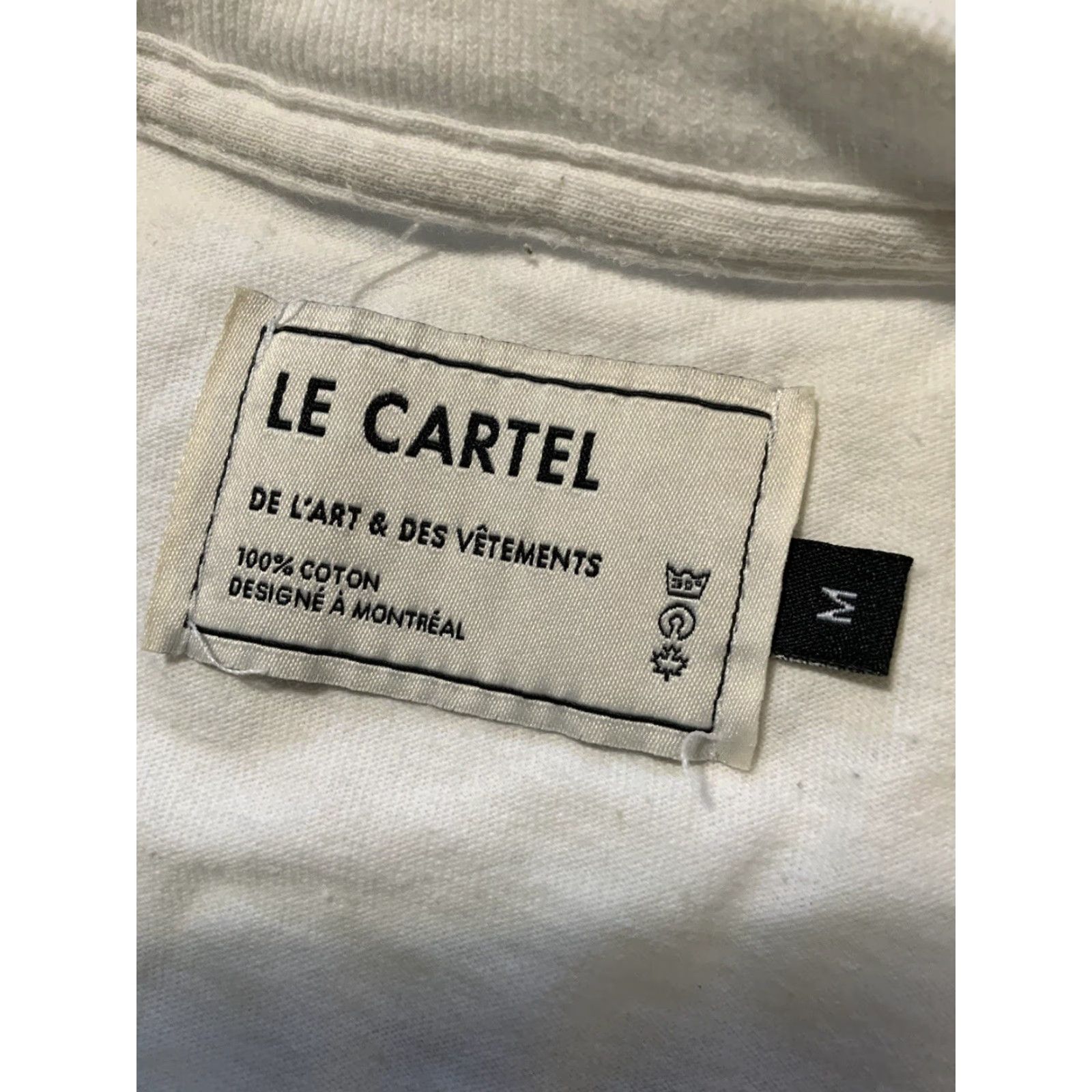 Vintage Le Cartel Montreal Sushi Food Truck Graphic White Crewneck Cotton S/S T-Shirt MD Size US M / EU 48-50 / 2 - 6 Thumbnail