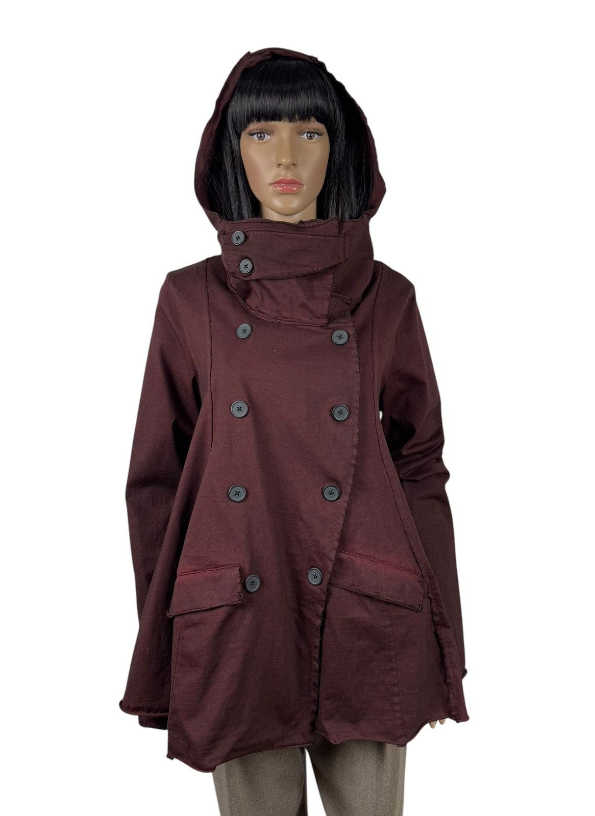 Rundholz Rundholz Waxed Cotton Asymmetric Jacket Hooded size XS Size XS / US 0-2 / IT 36-38 - 2 Thumbnail