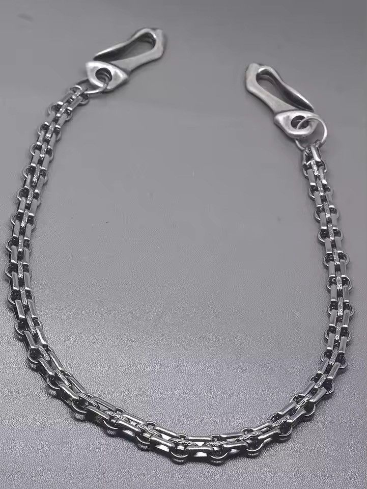 Vintage Gunmetal black trousers biker Wallet Chain Size ONE SIZE - 2 Thumbnail