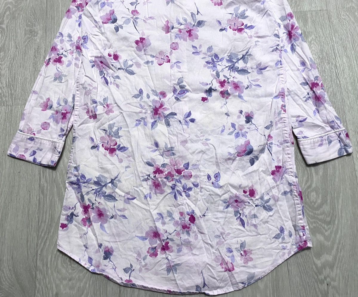 Lauren Ralph Lauren Vintage Ralph Lauren Floral Flower Print Long Shirt Dress Size XS / US 0-2 / IT 36-38 - 9 Thumbnail
