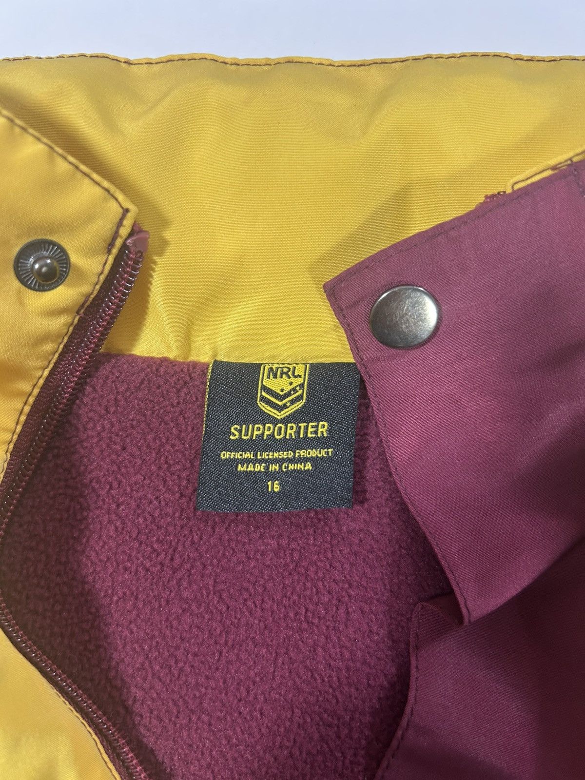 Other RARE NRL SUPPORTER BRISBANE BRONCOS 88 RUGBY JACKET LADIES Size XL / US 12-14 / IT 48-50 - 3 Thumbnail