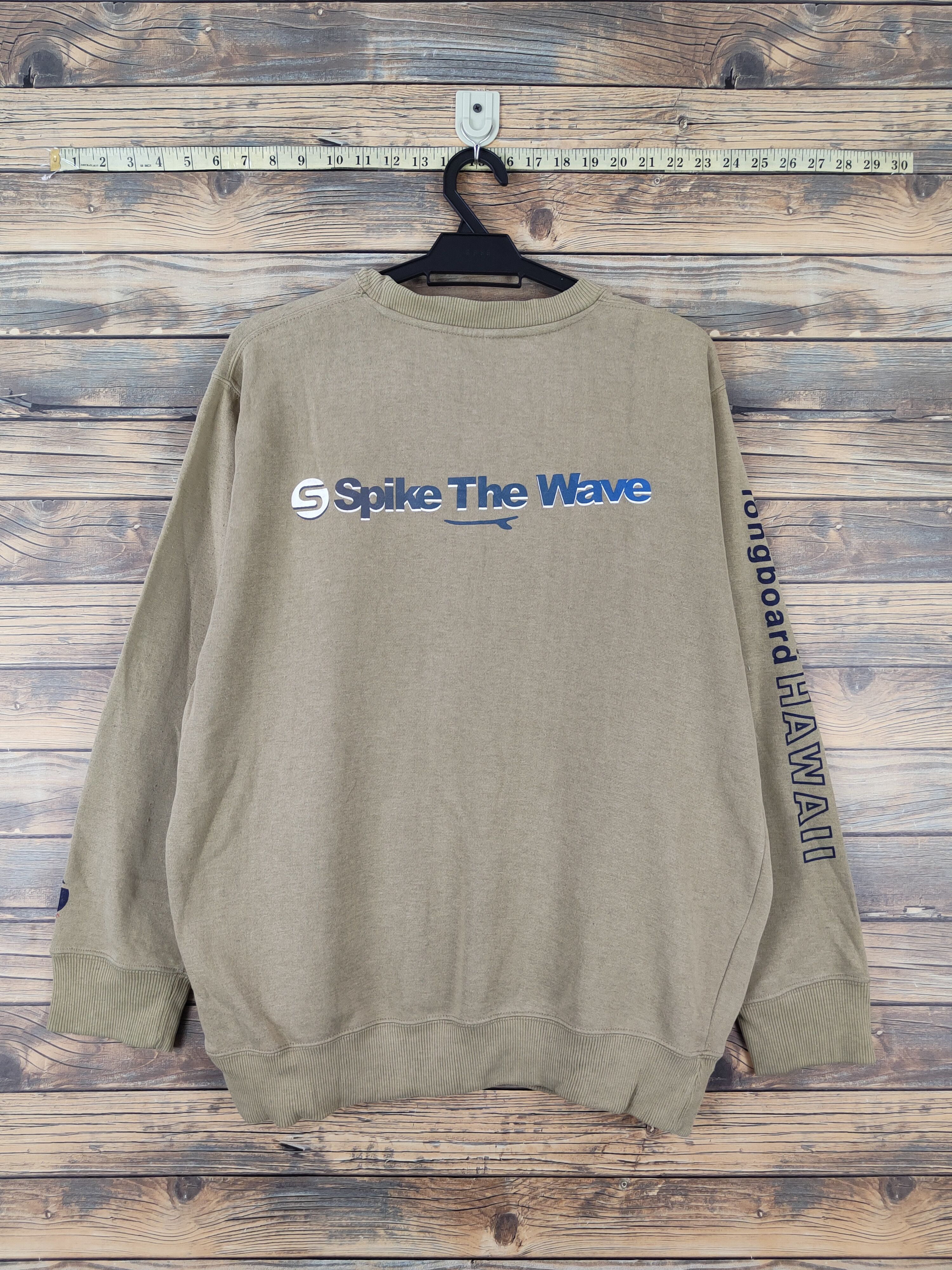 Japanese Brand × Vintage Modern Label long board Light Olive Sweatshirts #W1127 Size US L / EU 52-54 / 3 - 10 Thumbnail