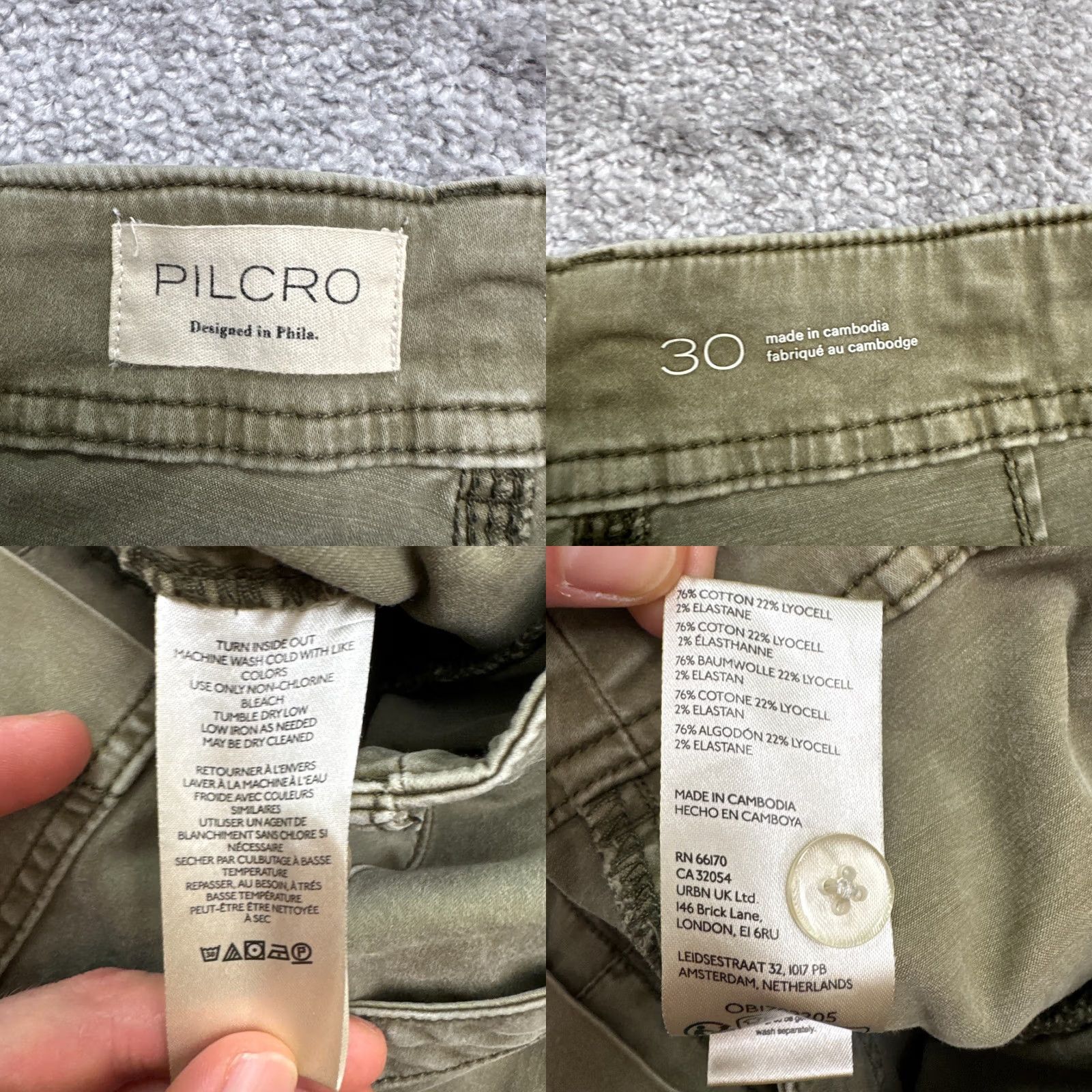 Anthropologie VINTAGE Anthropologie Pilcro Demilune Bootcut Flared Pants Womens 30 Green High Rise Size 30" / US 8 / IT 44 - 8 Thumbnail