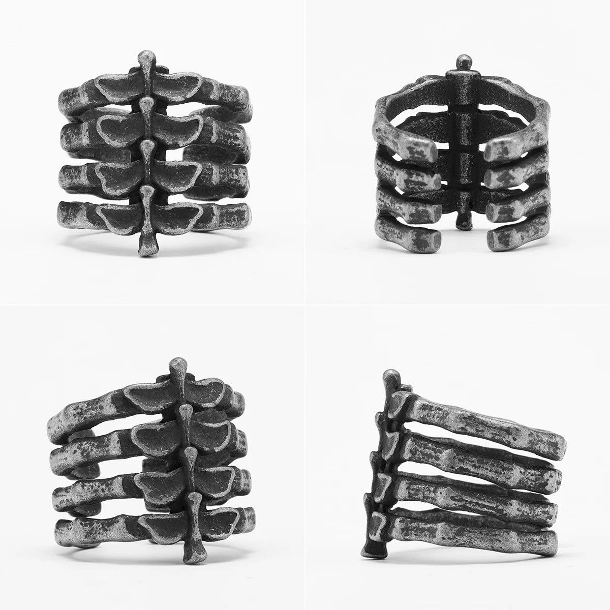 Vintage Retro Spine Stylish Men Ring Size ONE SIZE - 5 Thumbnail