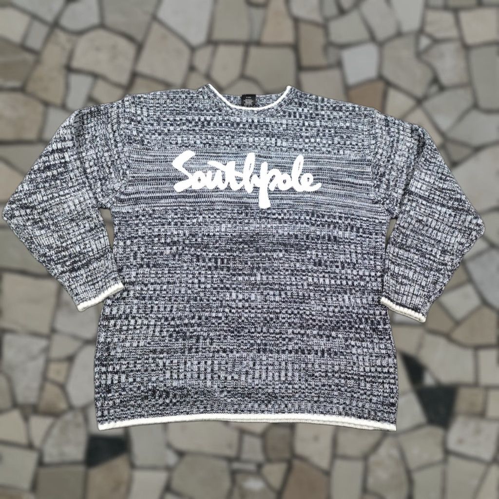 Southpole VINTAGE Southpole Sweater Mens 2XL Crew Neck Pullover Blue White Graphic Print Knit Acrylic Regular Size Mens Size US XXL / EU 58 / 5 - 1 Thumbnail