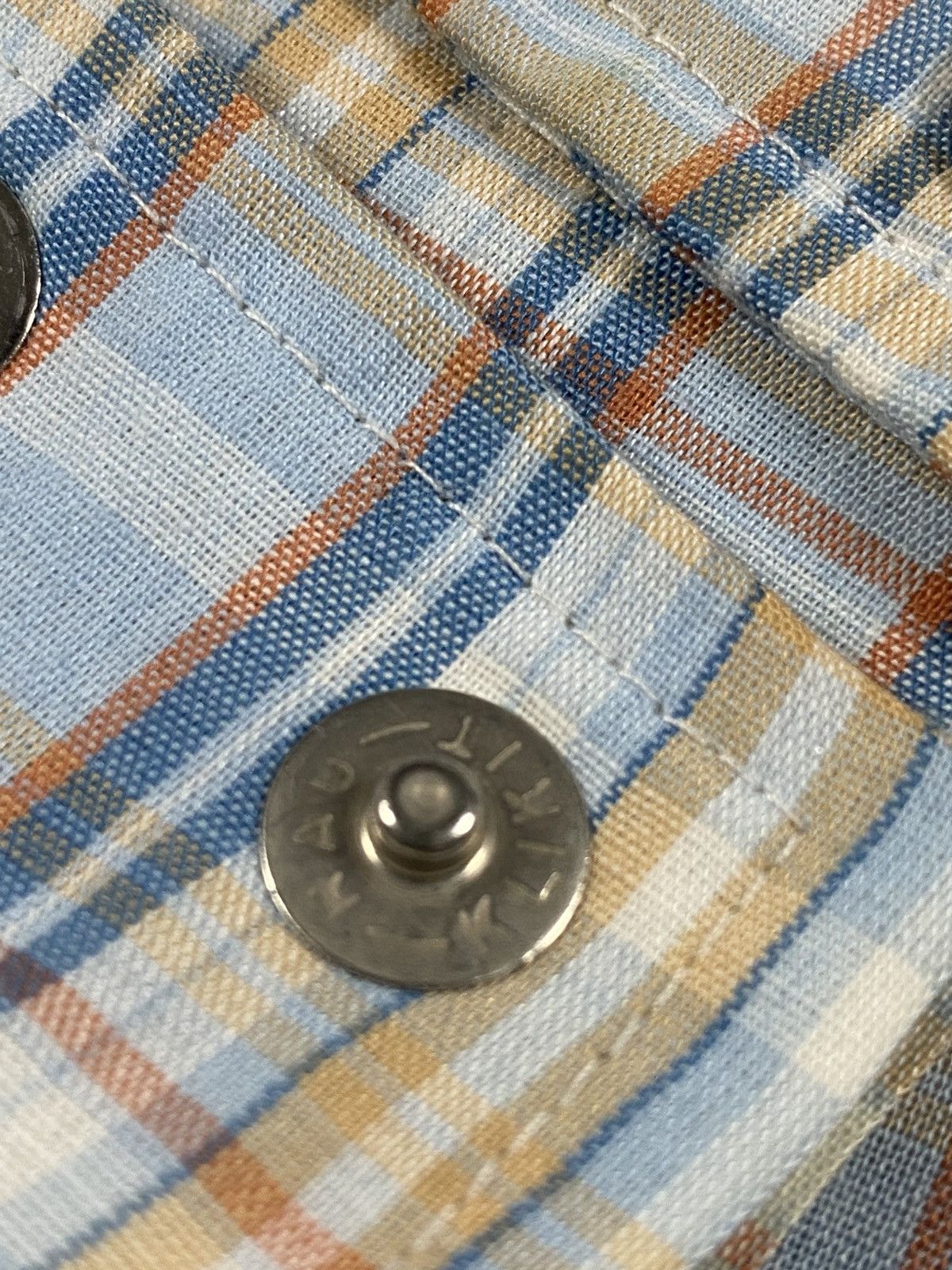 Wrangler Vintage 80s Wrangler Plaid Button Shirts Size US XS / EU 42 / 0 - 5 Thumbnail