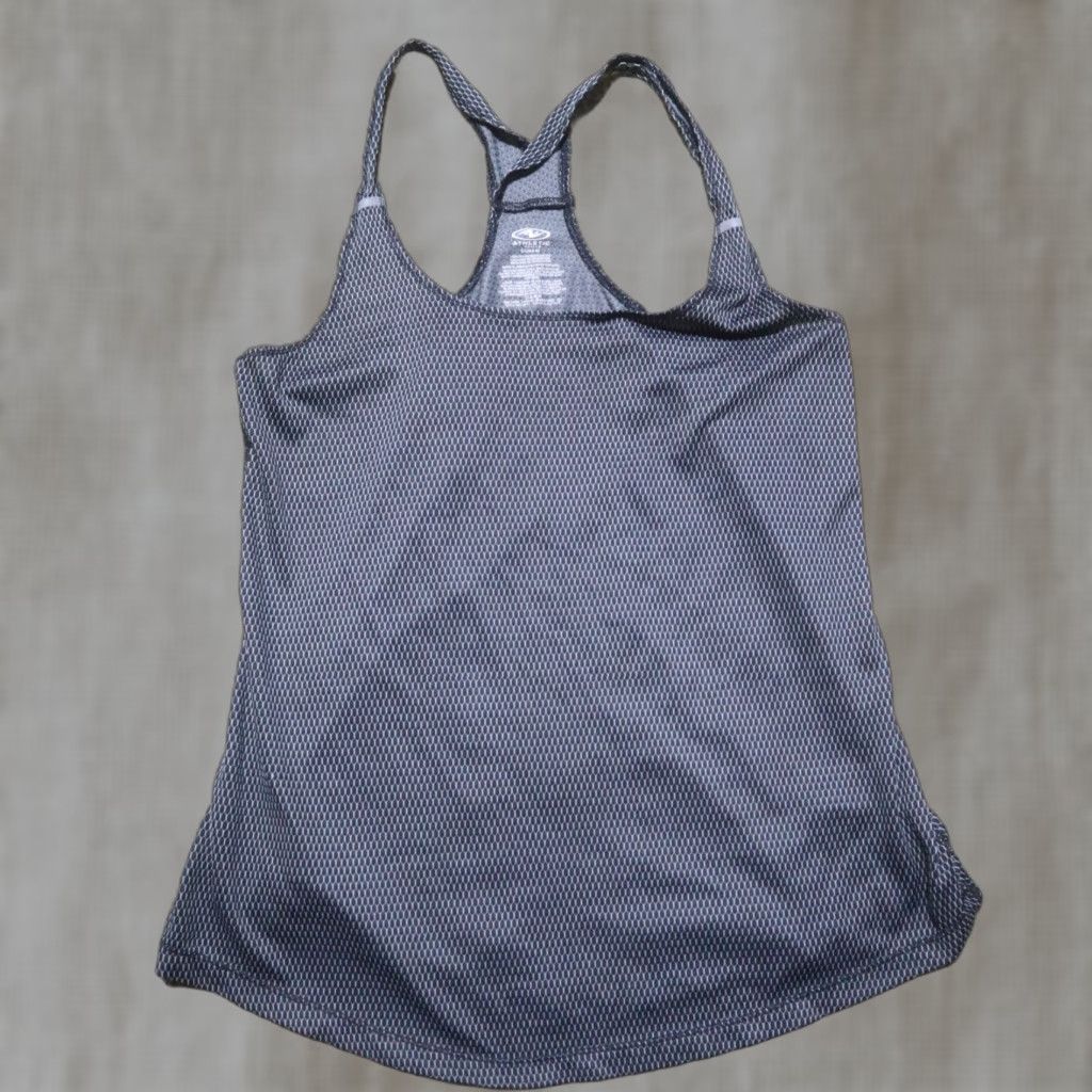 Vintage Athletic Shirt Tank Top Adult S Gray Sleeveless Strapless Athletic Gray Activewear Shirt Womens S Small Size S / US 4 / IT 40 - 1 Thumbnail