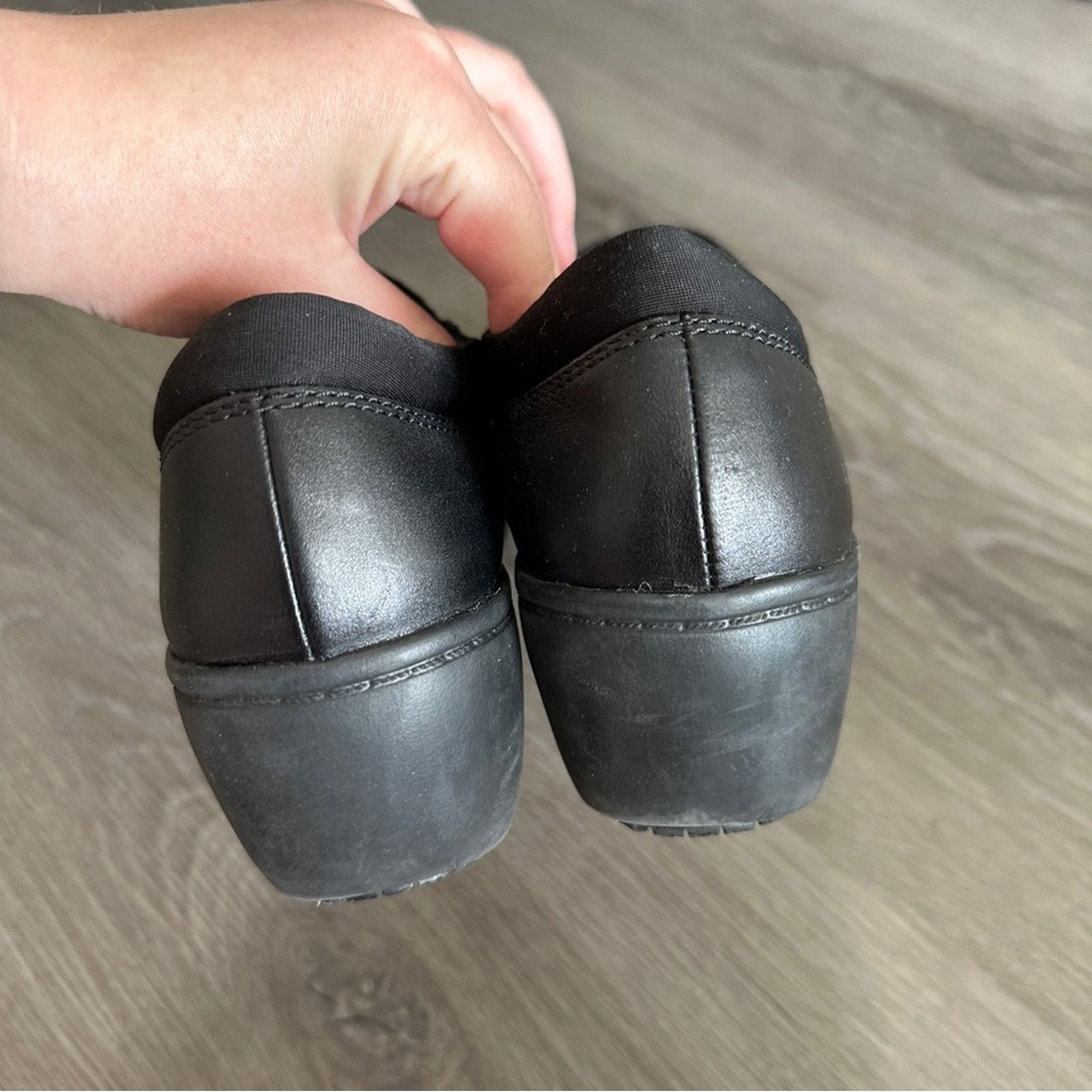 Clarks Clarks Grasp High Black Leather Slip On Clogs Shoes Size 7 Size US 7 / IT 37 - 6 Thumbnail