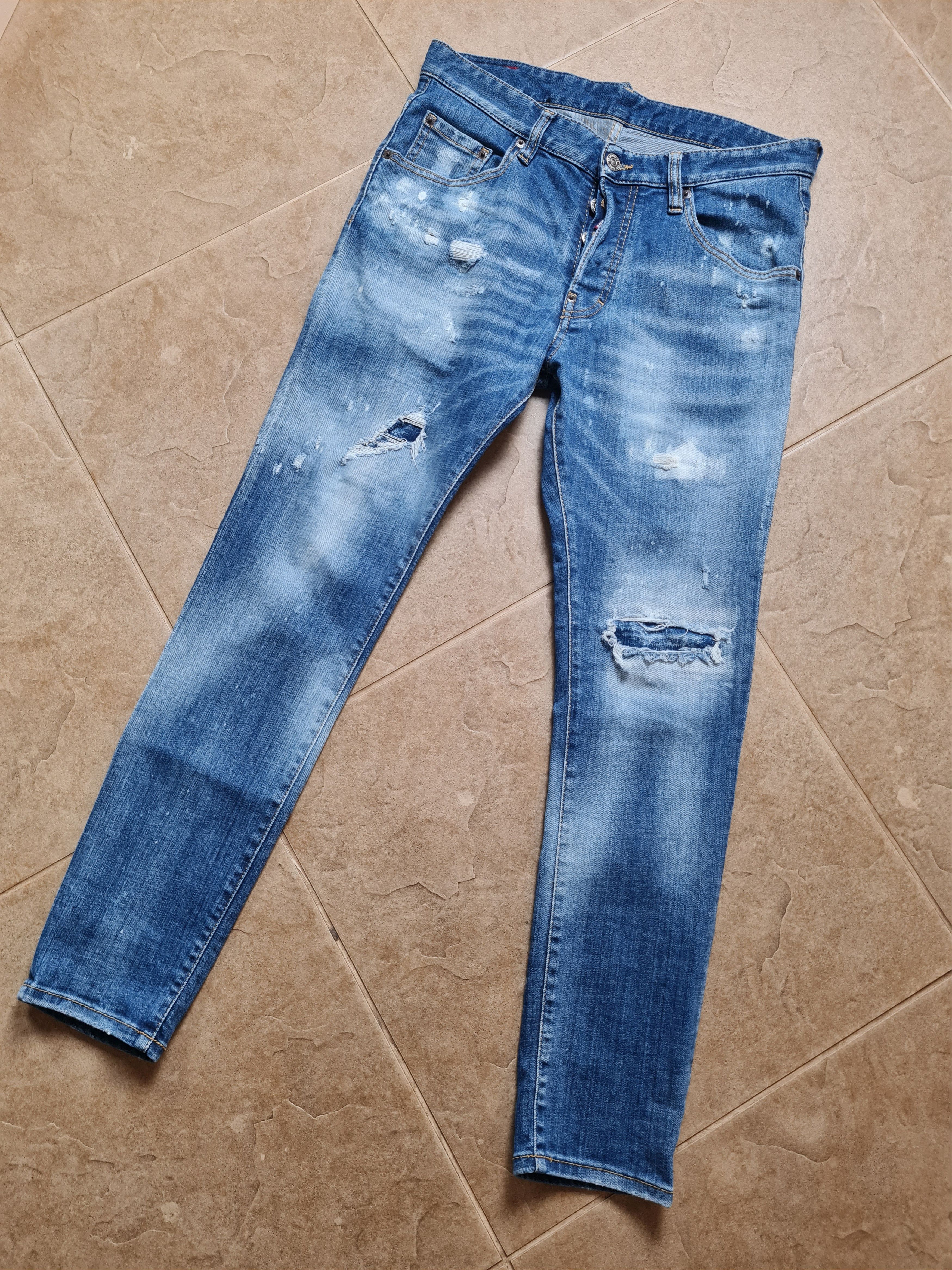 Dsquared2 Denim DSQUARED2 Jeans Skater Damaged Denim Pants sz 46 Size US 30 / EU 46 - 10 Thumbnail