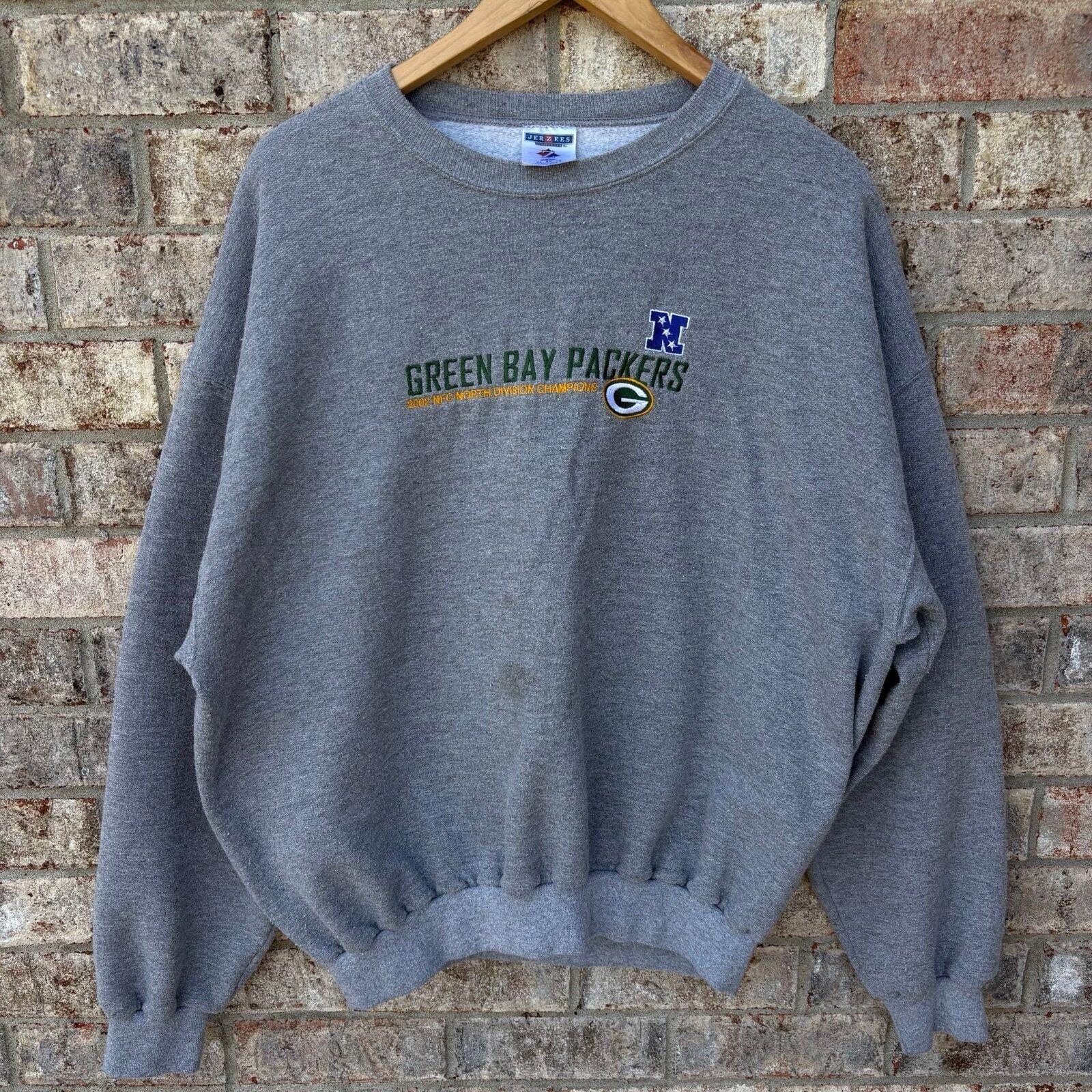 Jerzees Vintage 90s Greenbay Packers sweatshirt Size US XL / EU 56 / 4 - 1 Thumbnail