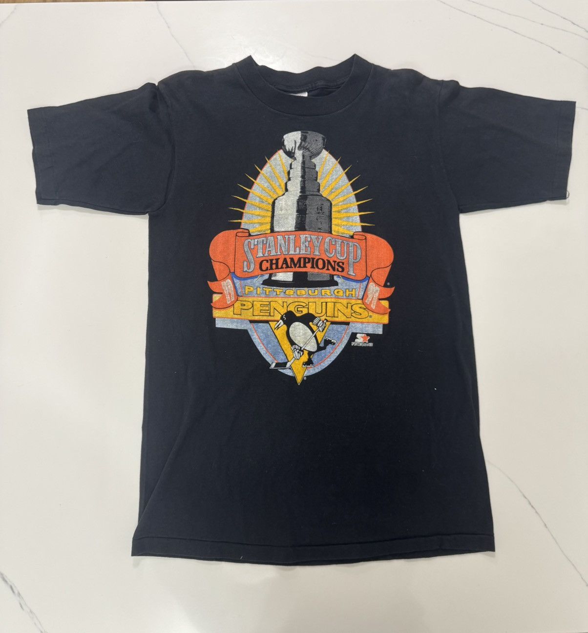 Other Vintage Pittsburgh Penguins Stanley Cup Champions T-Shirt 🏆🐧 Size US M / EU 48-50 / 2 - 2 Thumbnail