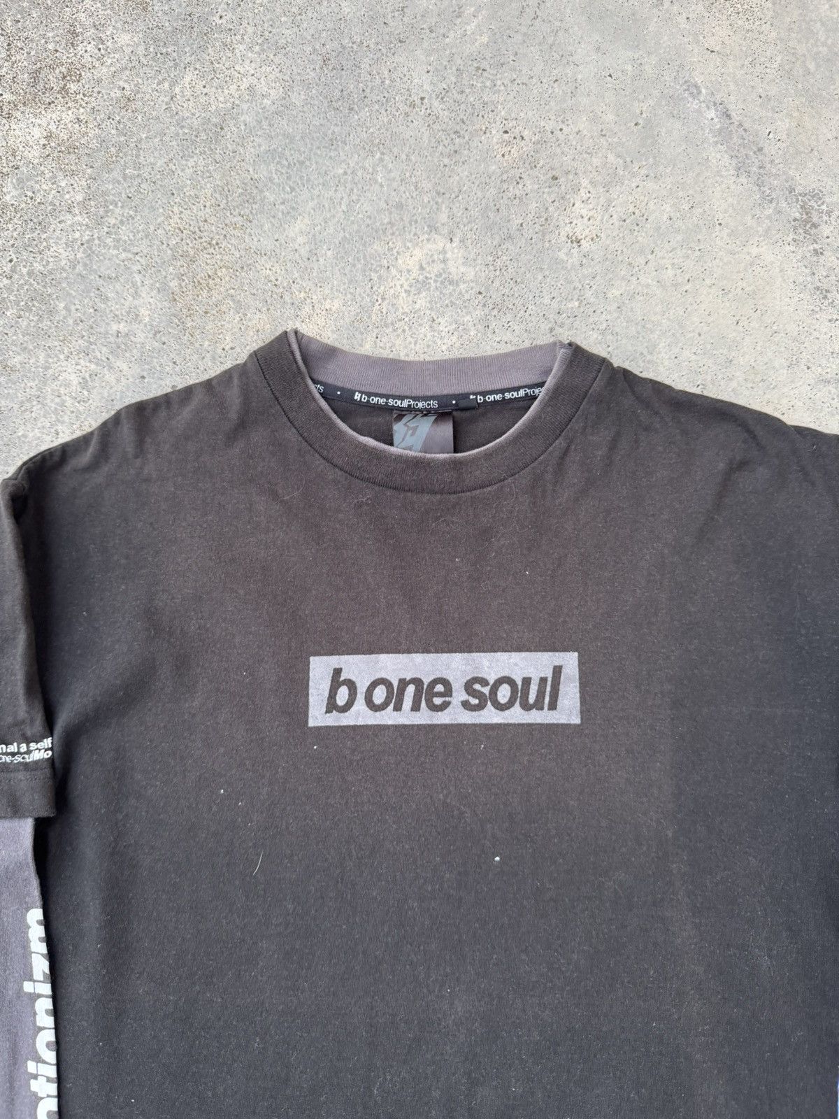 Japanese Brand 2000s Sun Faded Archival B One Soul Double Layered Size US L / EU 52-54 / 3 - 2 Thumbnail