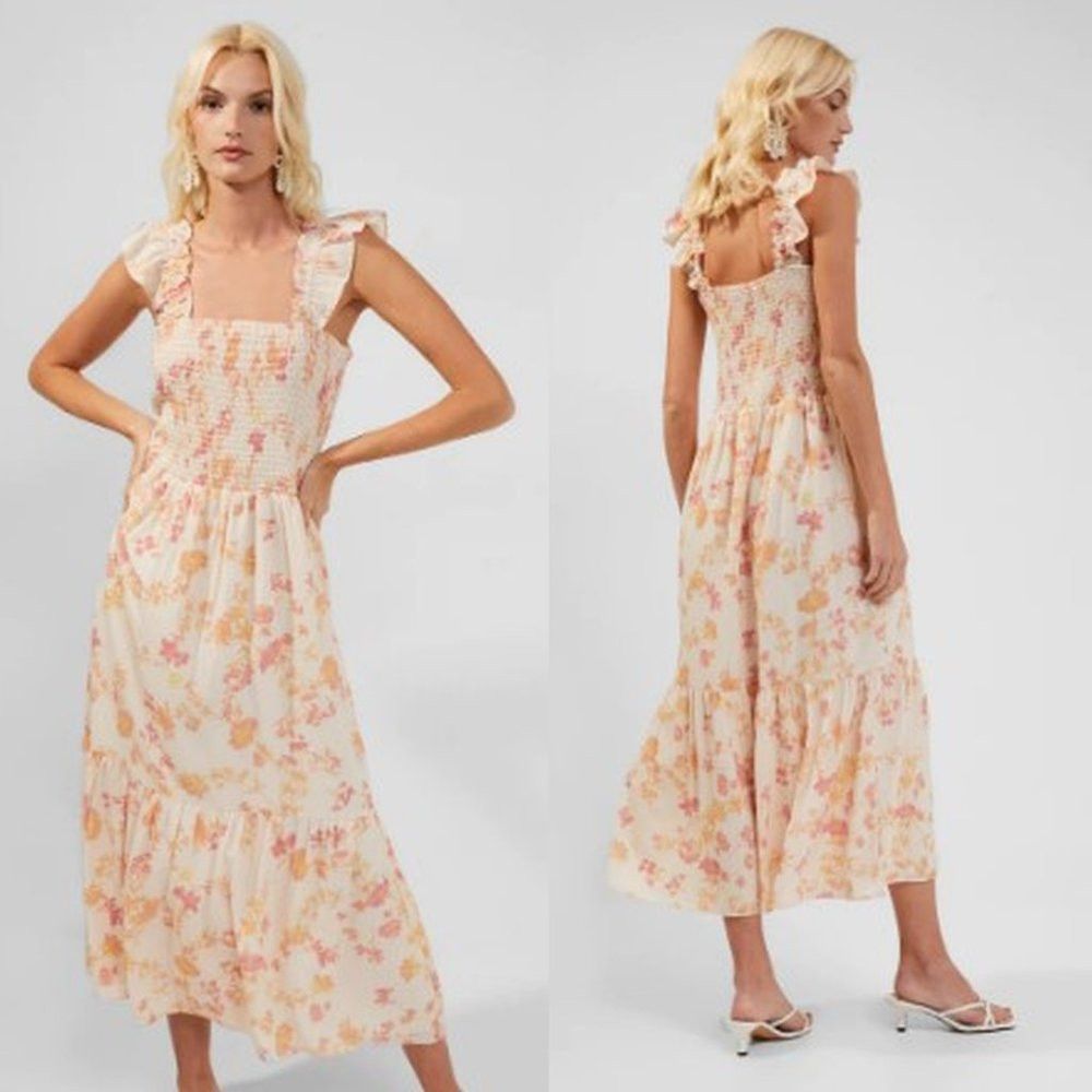 French Connection NWT New $148 French Connection Diana Verona Drape Frill Dre Size S / US 4 / IT 40 - 1 Thumbnail