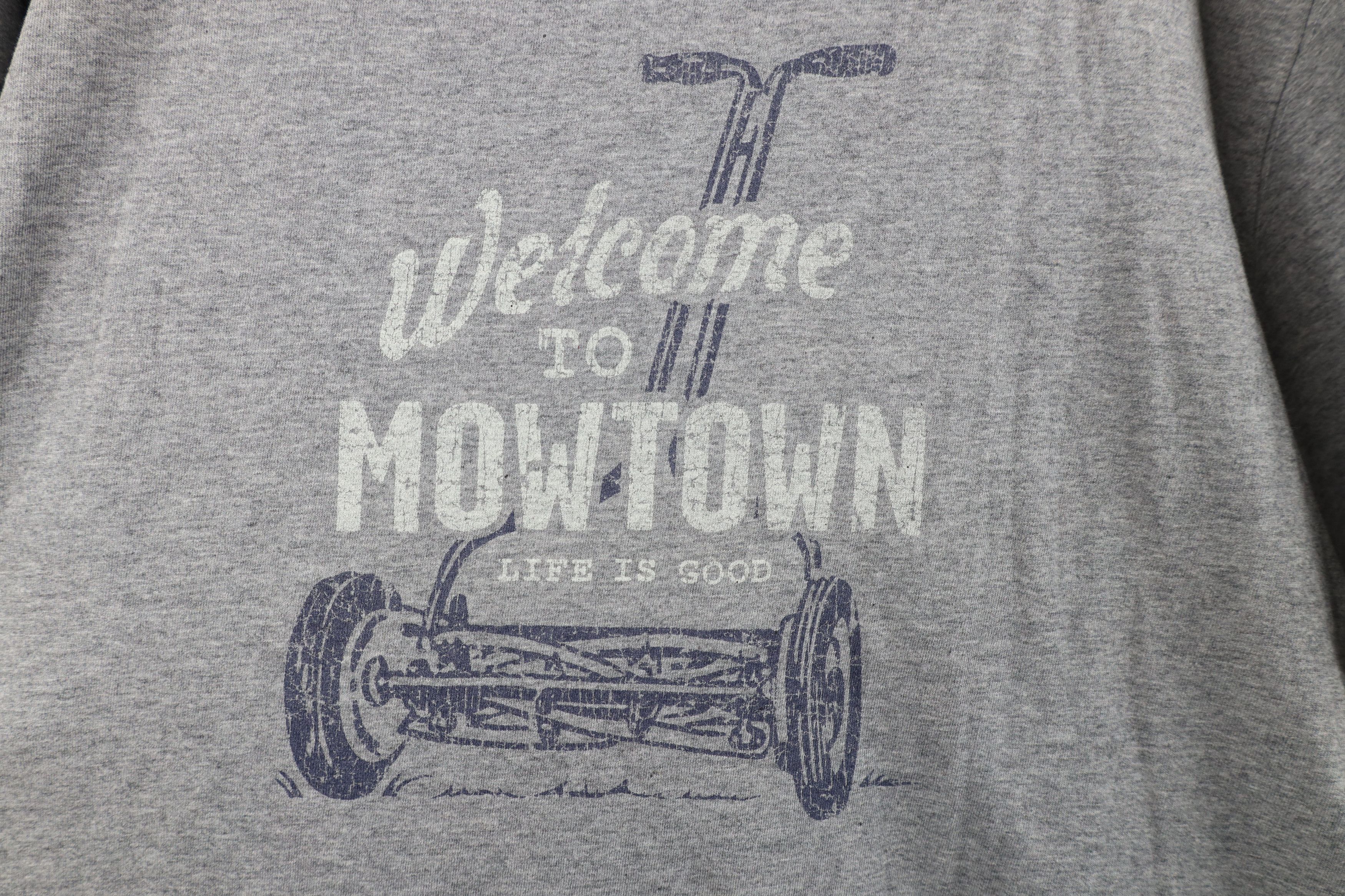 Life is Good Life Is Good Mowtown Funny Dad Short Sleeve T-Shirt Gray Size US XL / EU 56 / 4 - 4 Thumbnail