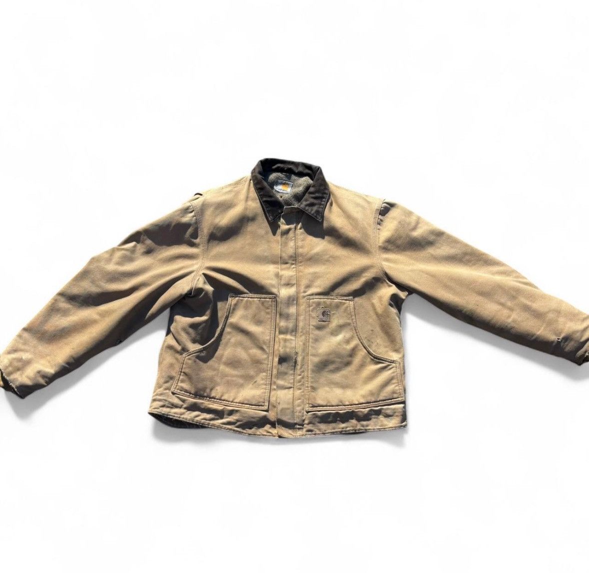 Carhartt Vintage Distressed Carhartt Detroit Jacket Size US XL / EU 56 / 4 - 1 Thumbnail