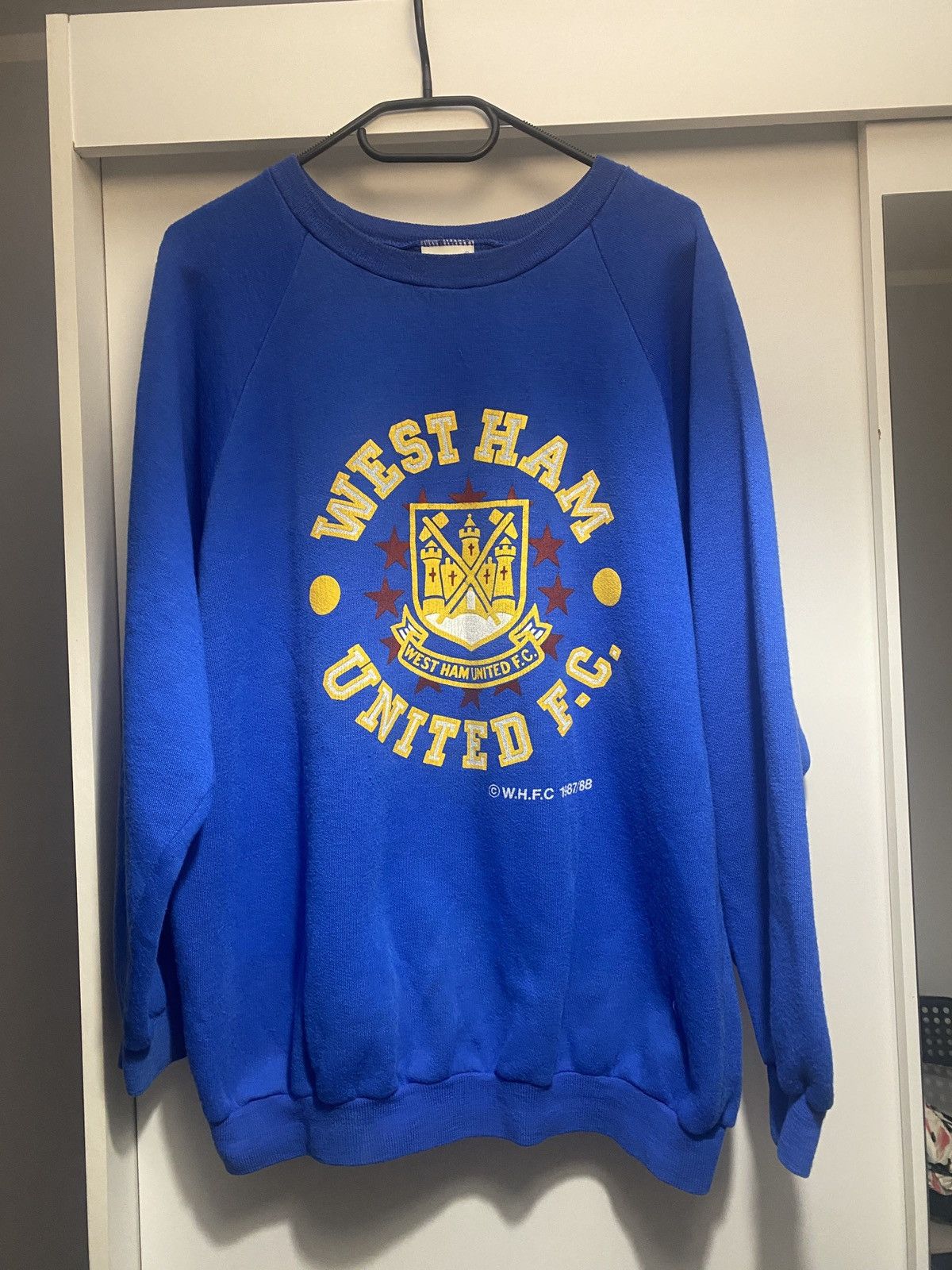 Vintage Vintage west ham united fc ultra rare crawneck 80s Size US L / EU 52-54 / 3 - 1 Thumbnail