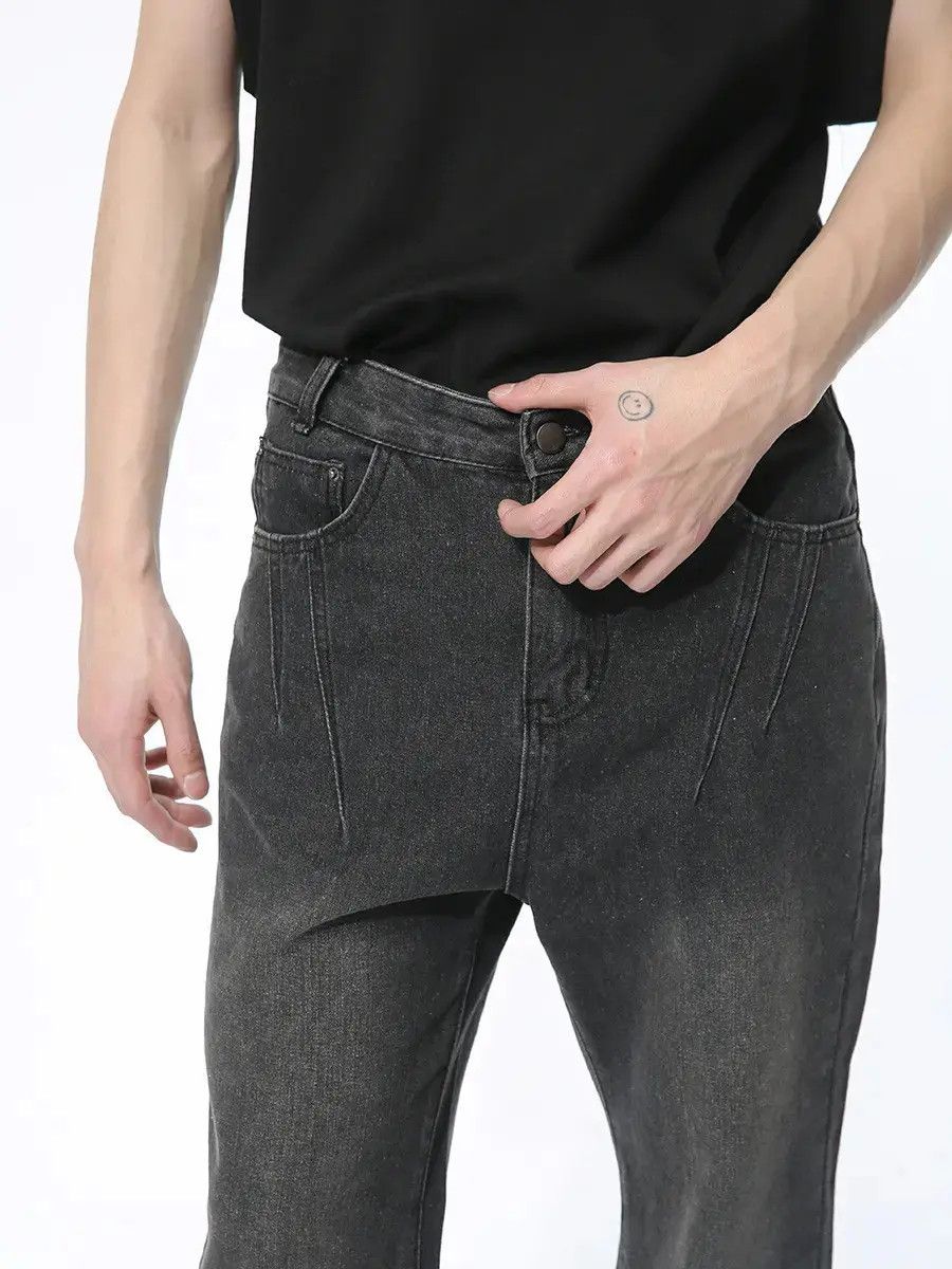 Japanese Brand Retro loose high street micro flared jeans Size US 32 / EU 48 - 4 Thumbnail