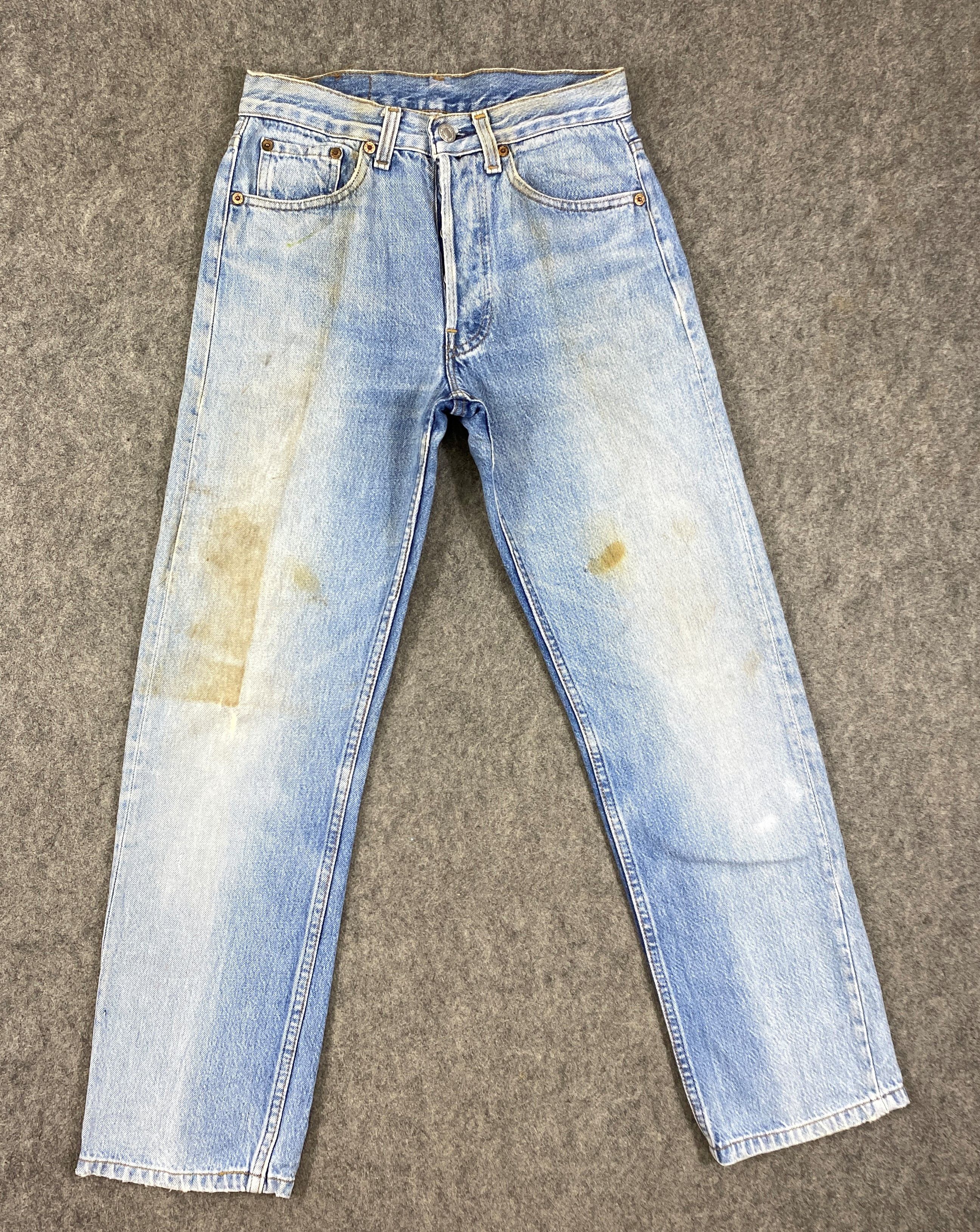 image of Distressed Denim x Levis Light Blue Wash Vintage Levis 501 Jeans 26X26.5 - Jn3086, Men's