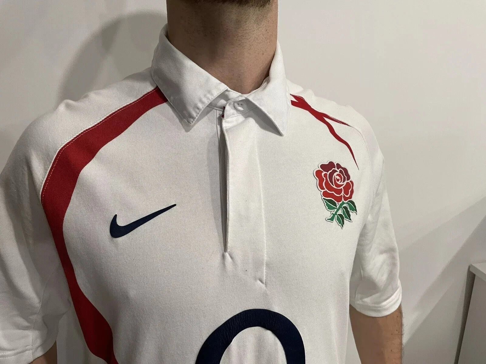Nike VINTAGE NATIONAL ENGLAND 2000s HOME JERSEY SHIRT RUGBY NIKE Size US XL / EU 56 / 4 - 3 Thumbnail