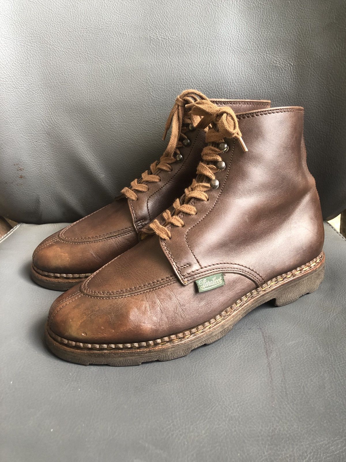 Paraboot Paraboot Griff Brown Leather Women’s Boots Size 4.5 K Size US 7 / IT 37 - 1 Thumbnail