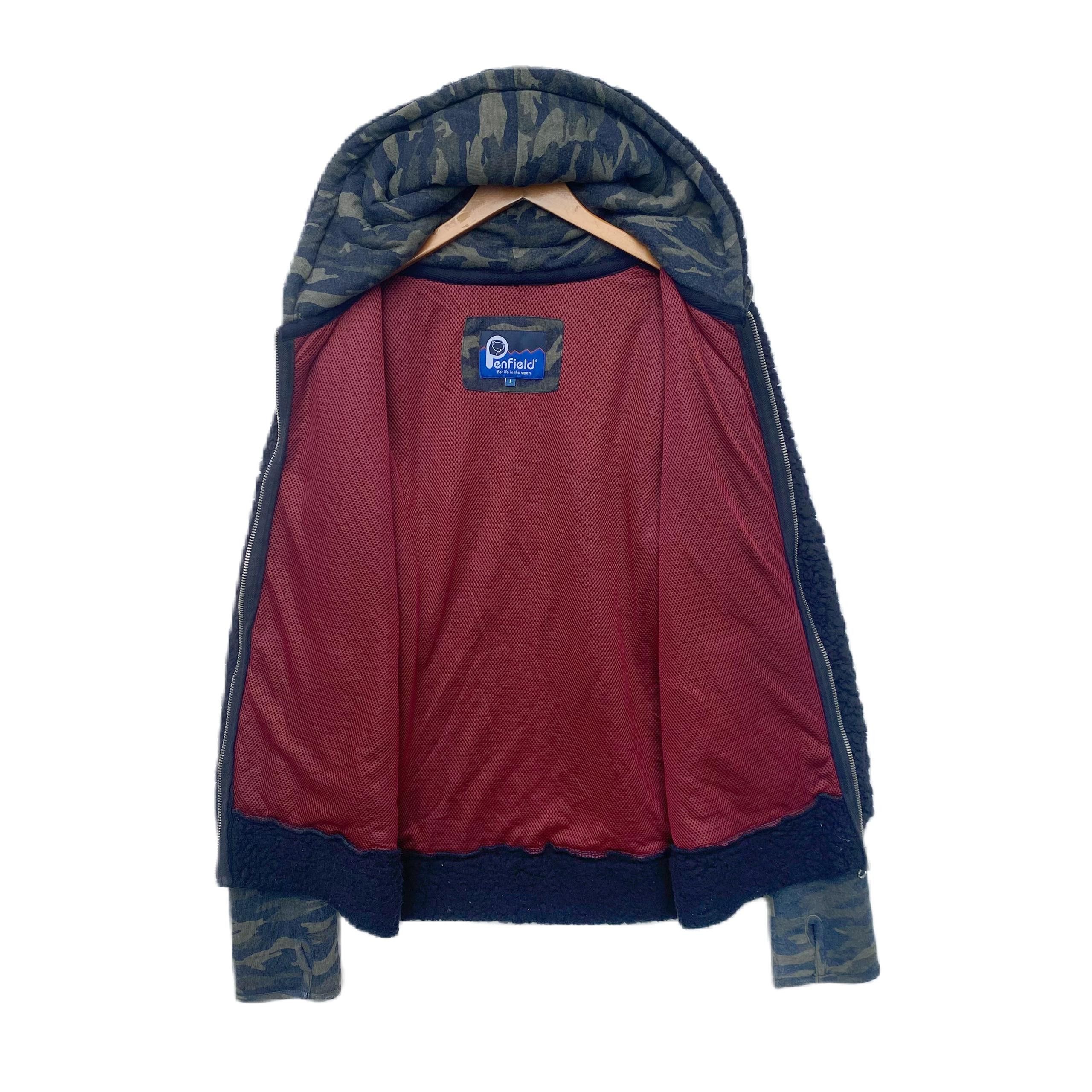 Penfield × Vintage VINTAGE PENFIELD FLEECE HOODIE LARGE CAMOUFLAGE Size US L / EU 52-54 / 3 - 3 Thumbnail