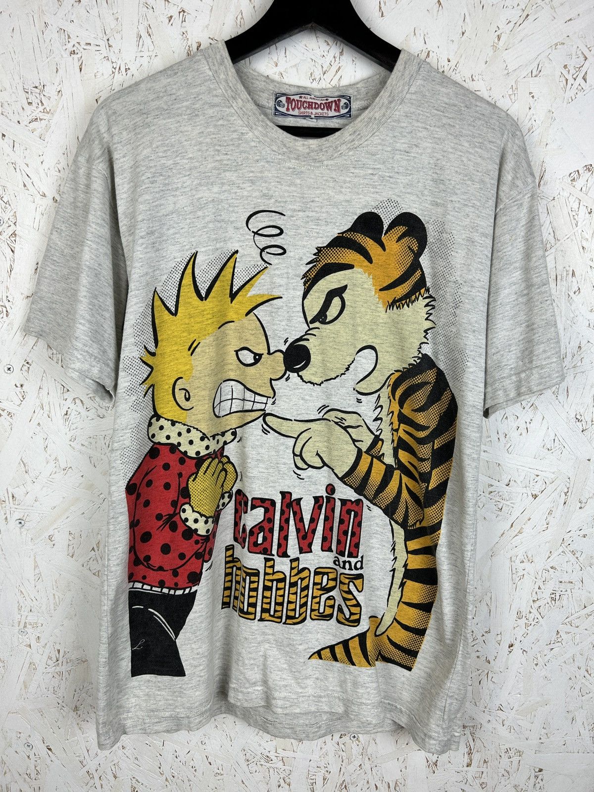 Vintage Vintage Calvin And Hobbes Movie Cartoon T-Shirt Grey S Size US M / EU 48-50 / 2 - 1 Thumbnail