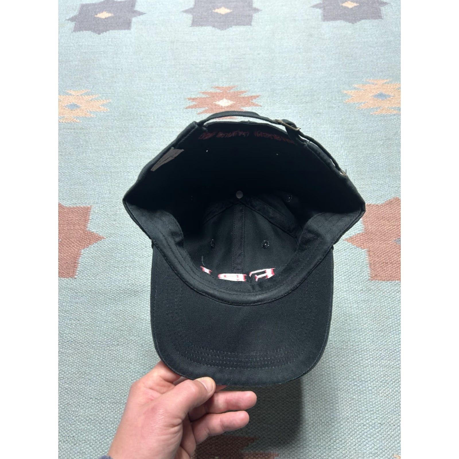 Vintage VINTAGE strapback hat cap FBI farm bureau insurance black red adjustable Size ONE SIZE - 6 Thumbnail