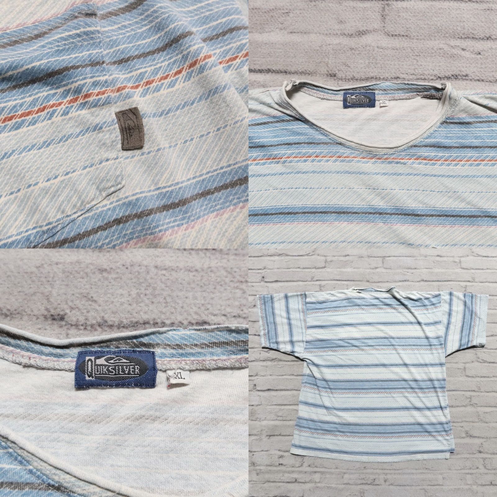 Quiksilver Vintage Quicksilver Shirt XL Distressed Blue Mens Shirt Size US XL / EU 56 / 4 - 8 Thumbnail