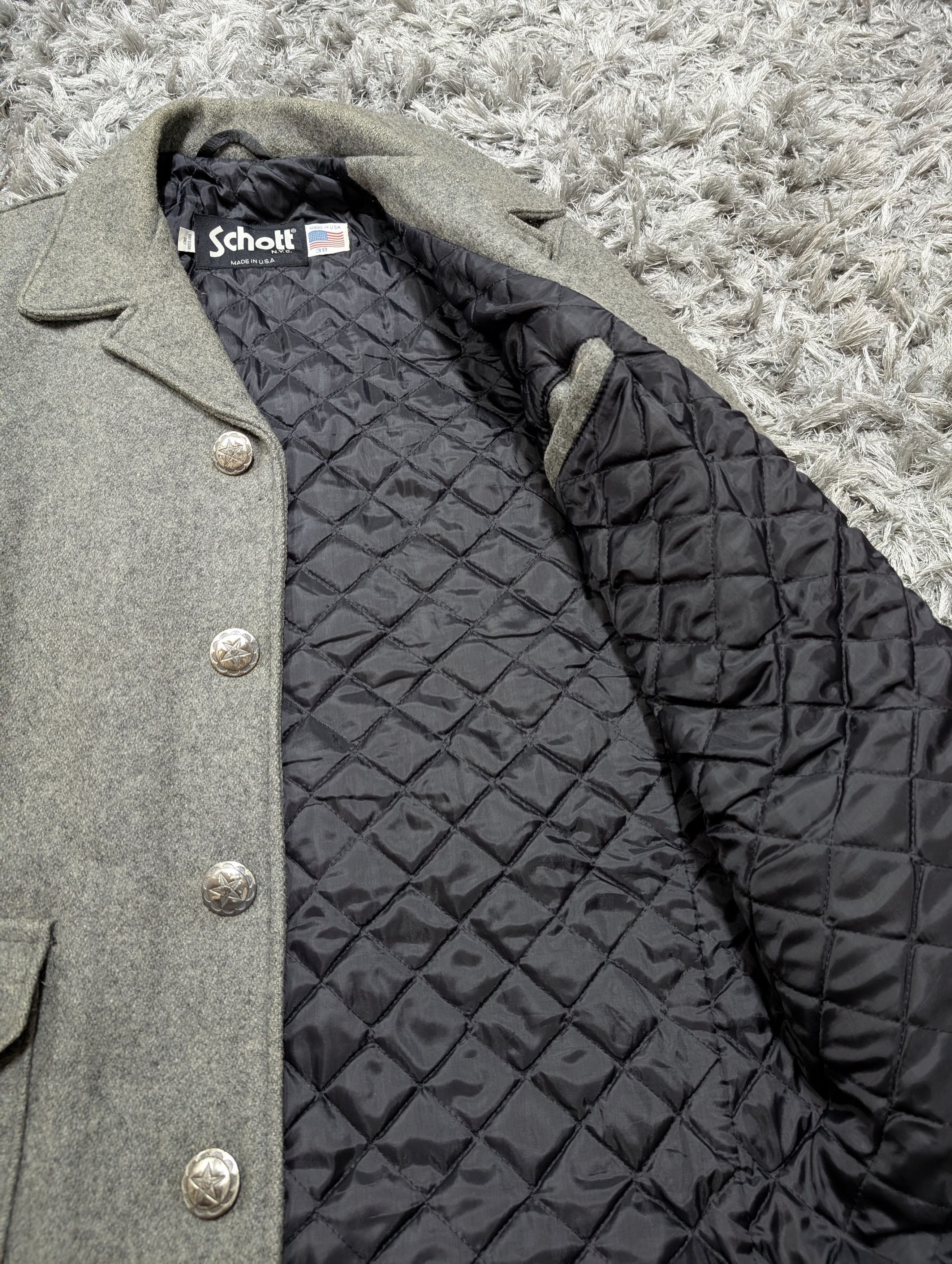 Schott Vintage Schott NYC Made in USA Peacoat Mid Length Jacket Size US M / EU 48-50 / 2 - 9 Thumbnail