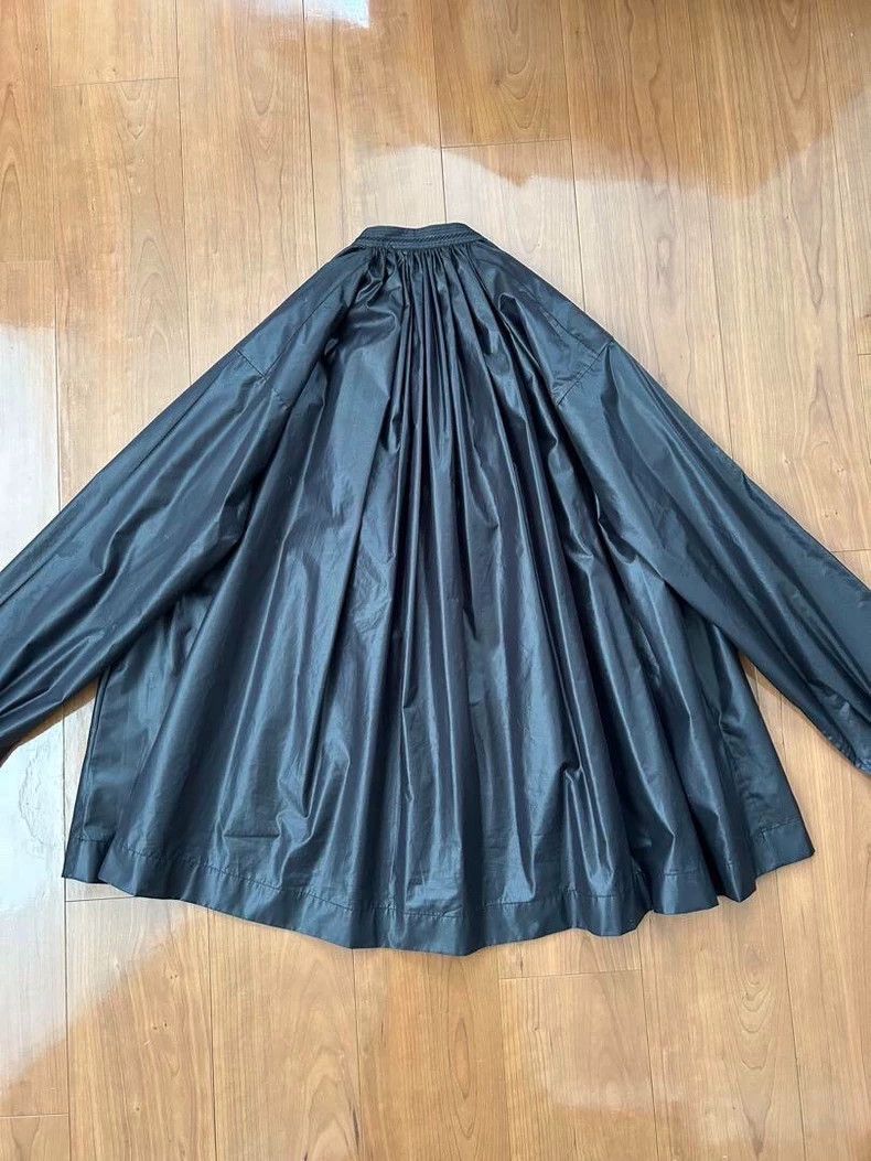 Jil Sander Jil Sander size 32 Black pleated shirt Size 4XL / US 24-26 - 4 Thumbnail