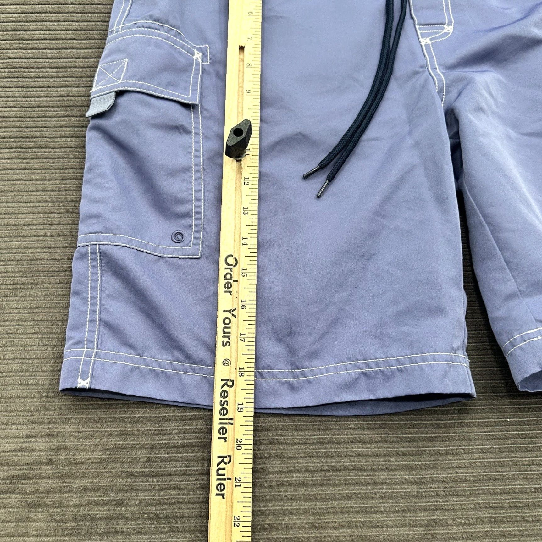Vineyard Vines Vineyard Vines Shorts Men 33 Purple Polyester Beach Swimming Weekend Outdoors Board Short Regular Fit Logo Breathable Drawstring Pockets 9in Inseam Size US 33 - 5 Thumbnail