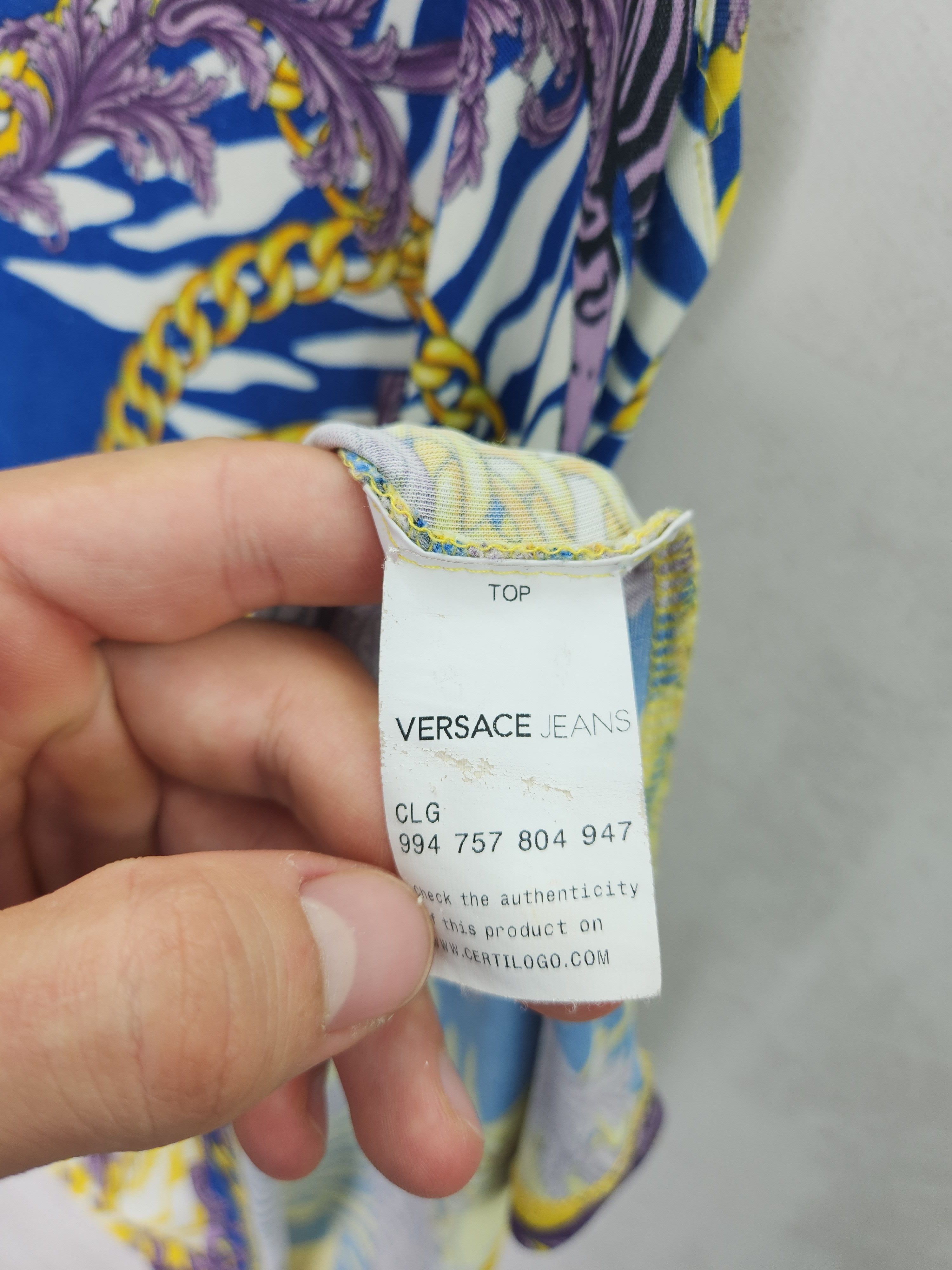 Versace Versace Jeans multicolor floral tank top Size S / US 4 / IT 40 - 9 Thumbnail