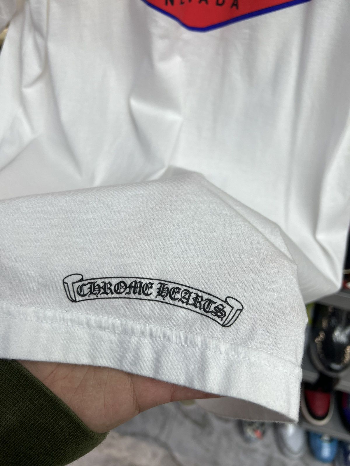 Chrome Hearts Chrome Hearts Las Vegas White Tee Size US L / EU 52-54 / 3 - 10 Thumbnail