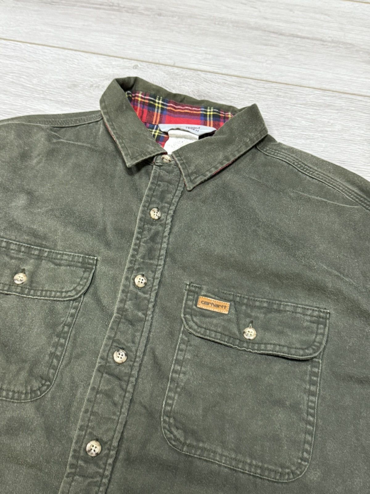 Carhartt Carhartt vintage work flannel buttons shirt insulated Size US XL / EU 56 / 4 - 4 Thumbnail