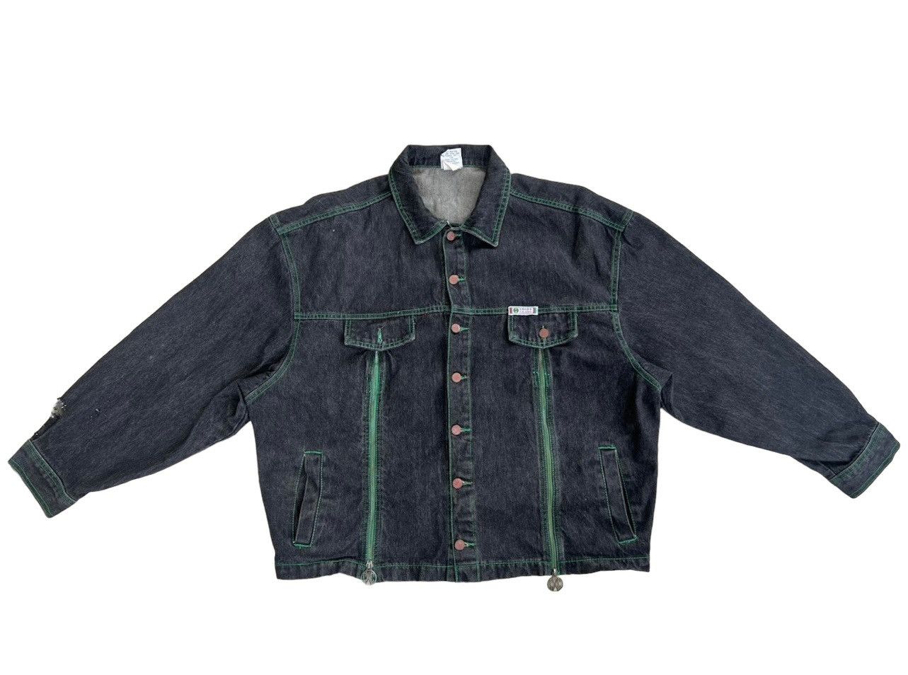 Cross Colours Vintage 90s Cross Colours Rips Fade Denim Oversized Jacket Size US XL / EU 56 / 4 - 1 Thumbnail