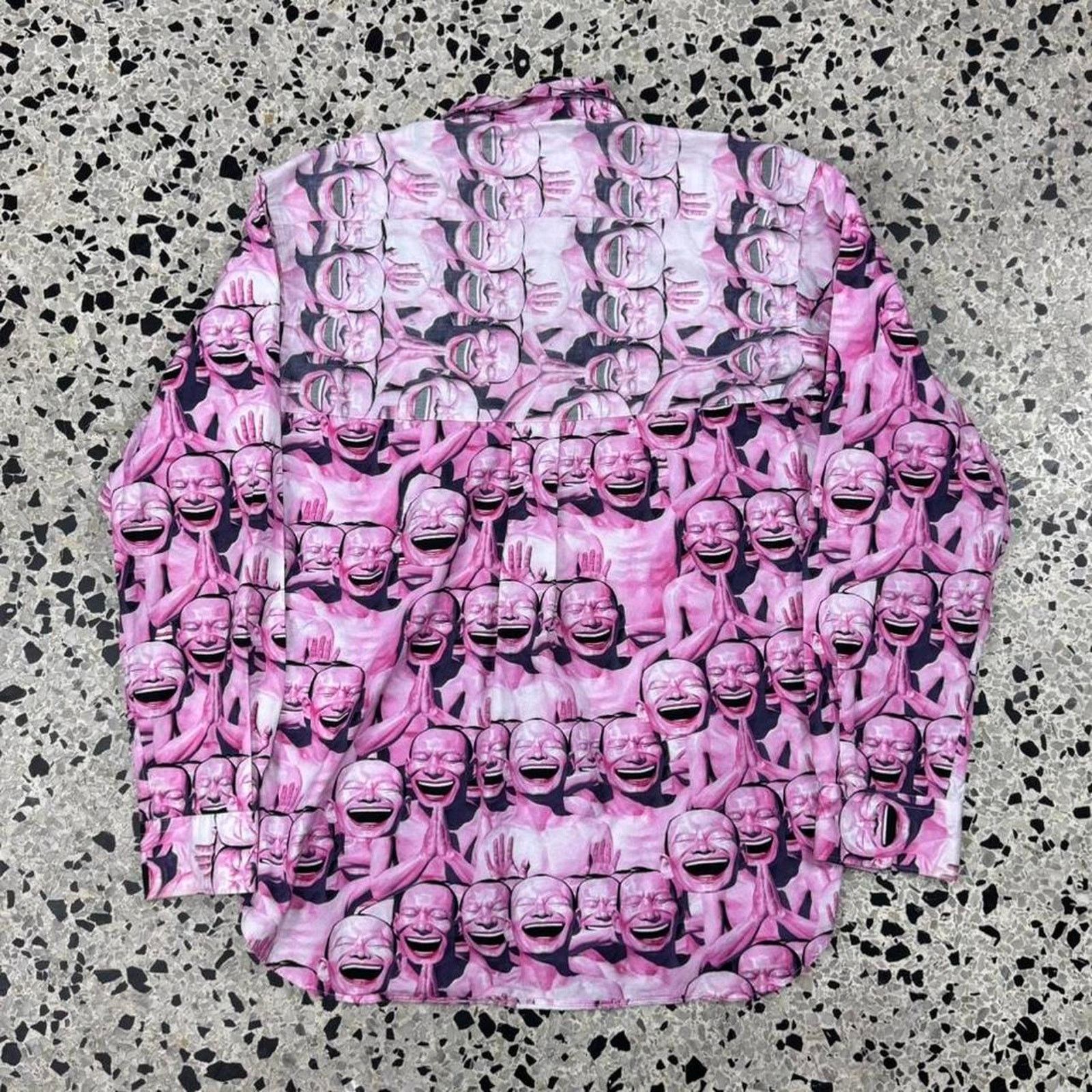 Comme des Garcons COMME DES GARCONS SHIRT X YUE MINJUN LAUGHING MAN AOP SHIRT: Size US S / EU 44-46 / 1 - 7 Thumbnail