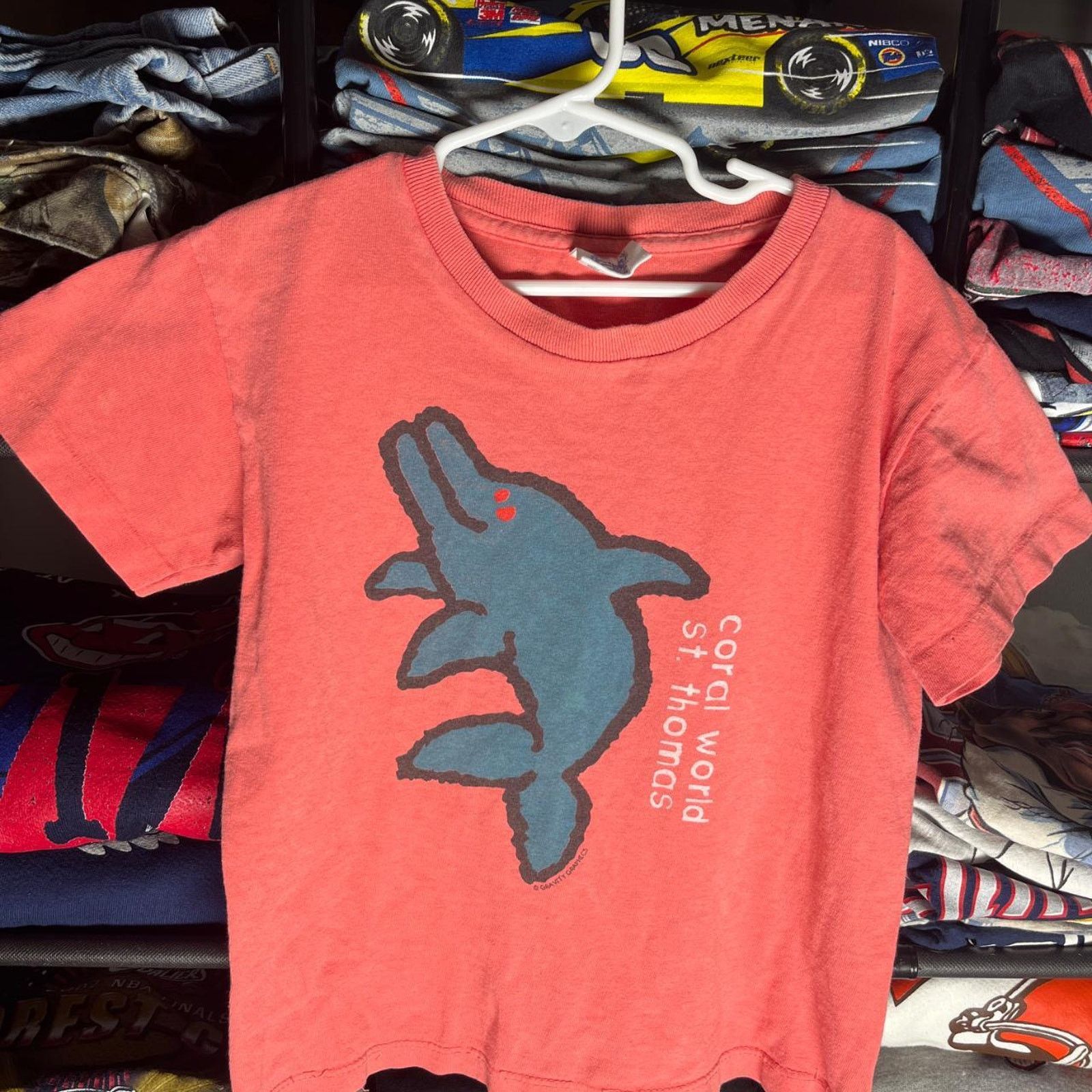 gravitypope Vintage single stitch dolphin kids shirt Size M / US 6-8 / IT 42-44 - 1 Thumbnail
